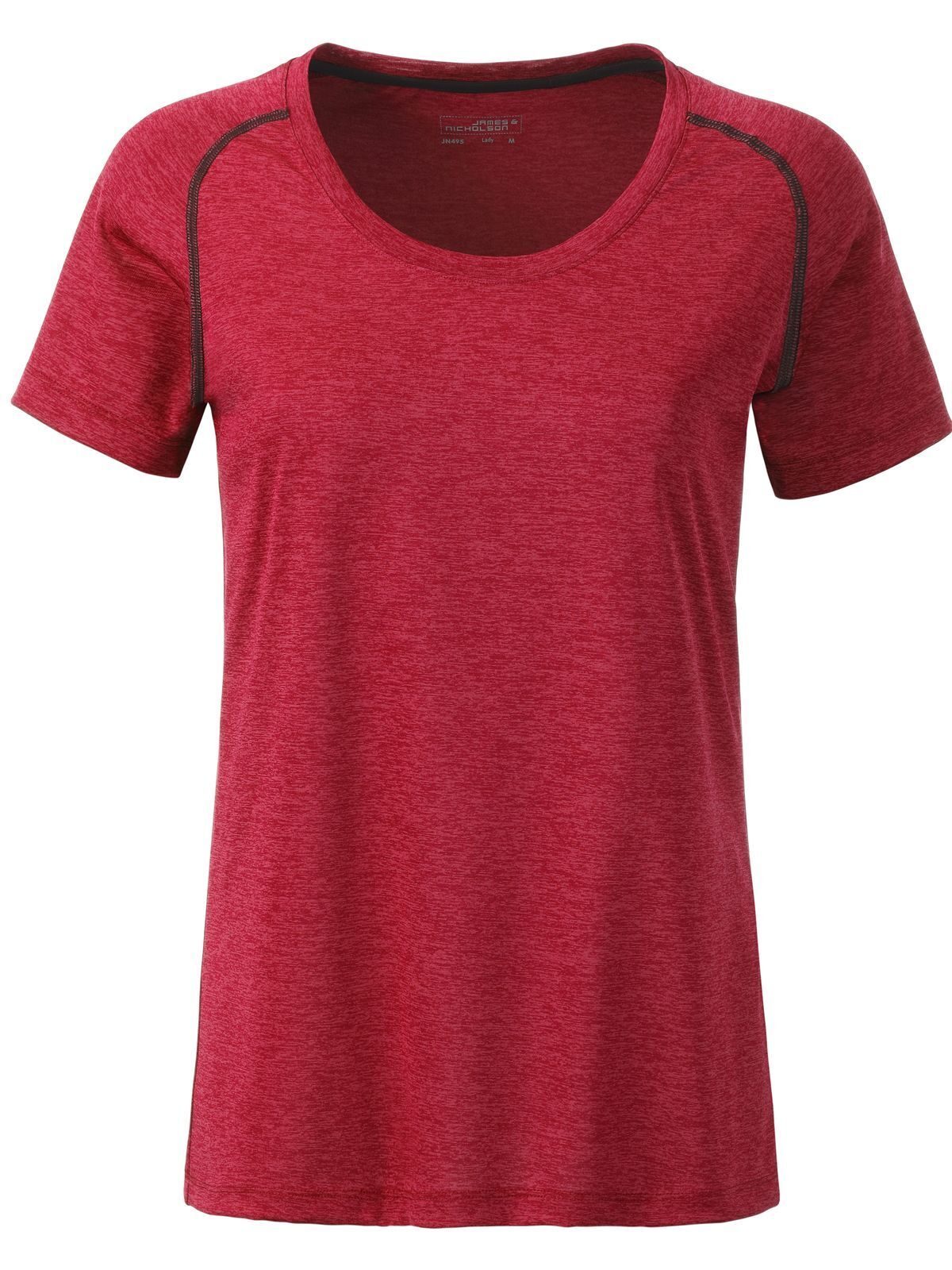 Ladies' Sports Damen T-Shirt – Daiber – Farbe red-melange – individuell veredelbar