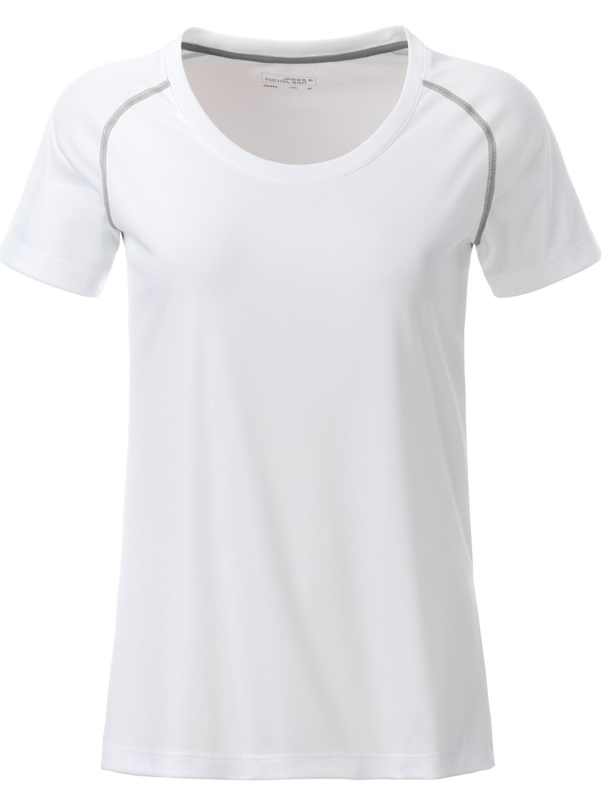 Ladies' Sports Damen T-Shirt – Daiber – Farbe white/silver – individuell veredelbar