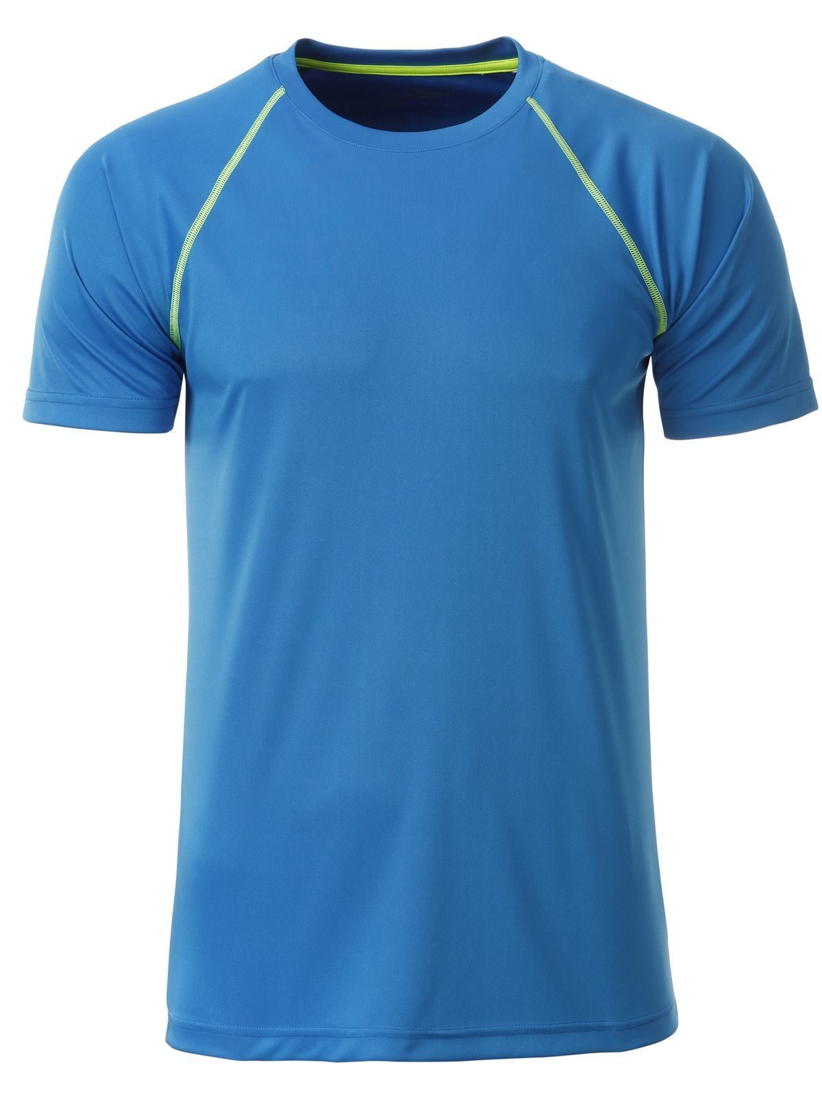 Sport Herren T-Shirt – Daiber – Farbe bright-blue/bright-yellow – individuell veredelbar