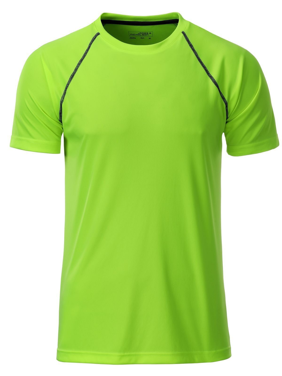 Sport Herren T-Shirt – Daiber – Farbe bright-green/black – individuell veredelbar