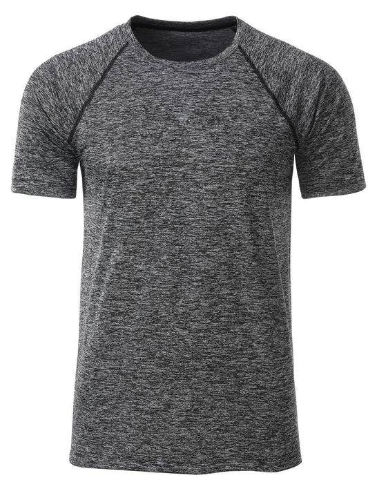 Sport Herren T-Shirt – Daiber – Farbe black-melange/black – individuell veredelbar