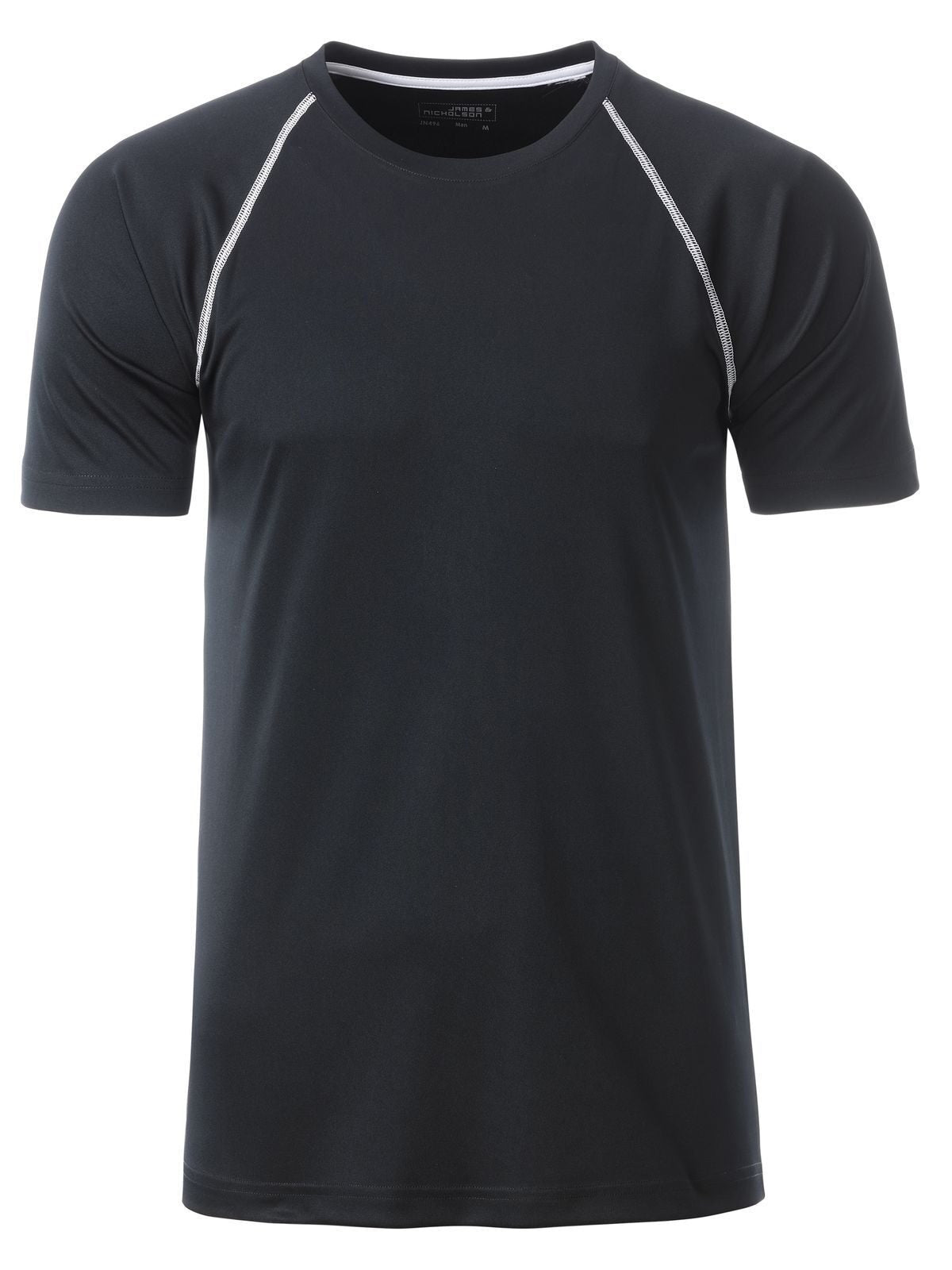 Sport Herren T-Shirt – Daiber – Farbe black/white – individuell veredelbar