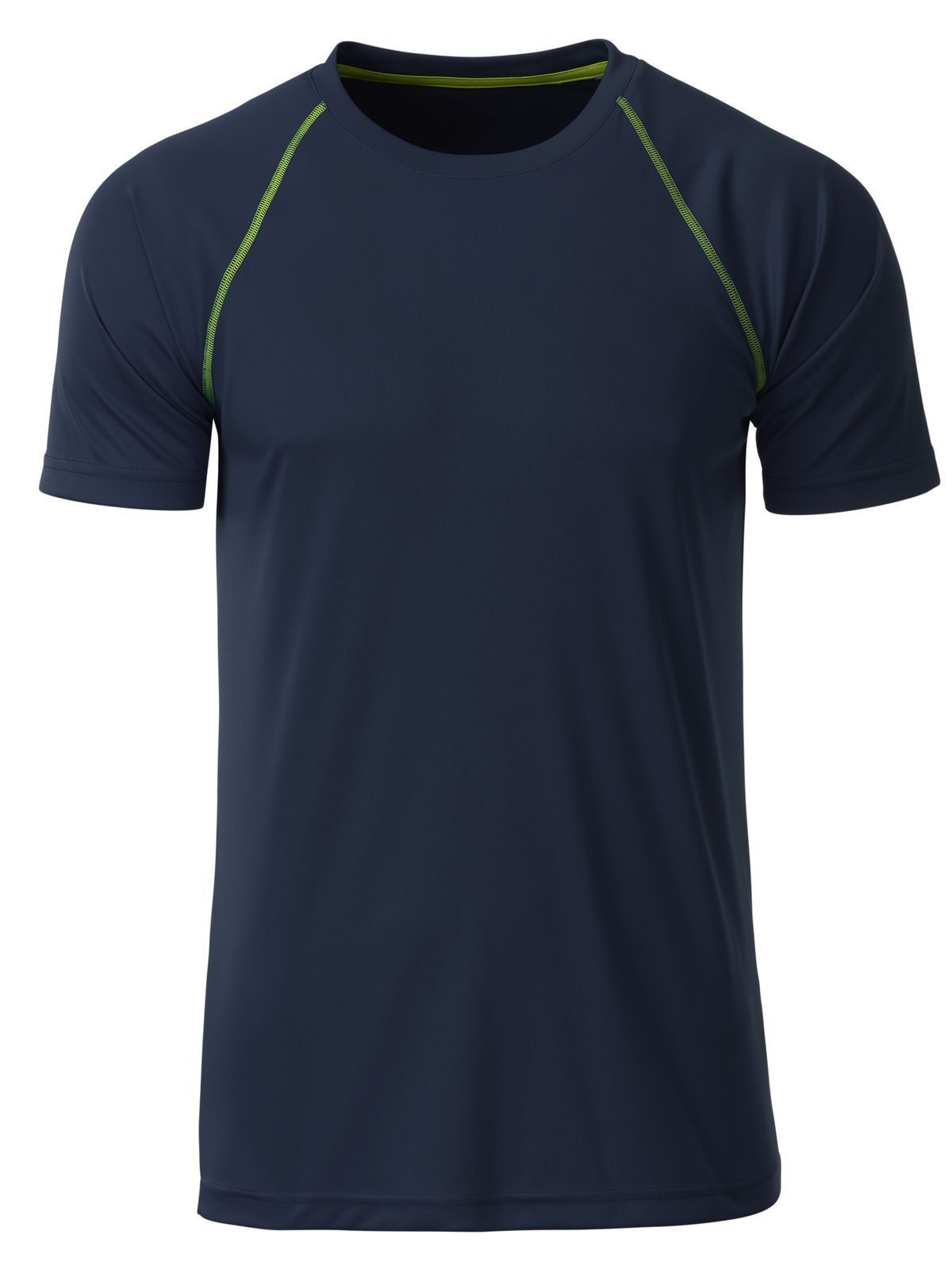 Sport Herren T-Shirt – Daiber – Farbe navy/bright-yellow – individuell veredelbar