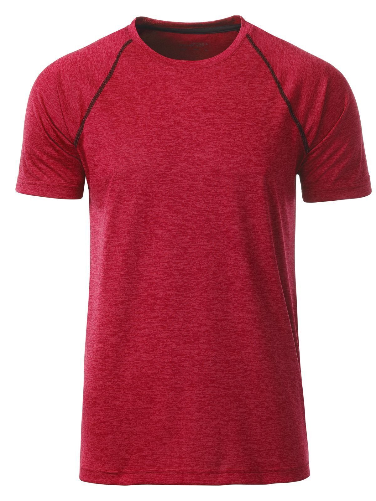 Sport Herren T-Shirt – Daiber – Farbe red-melange – individuell veredelbar