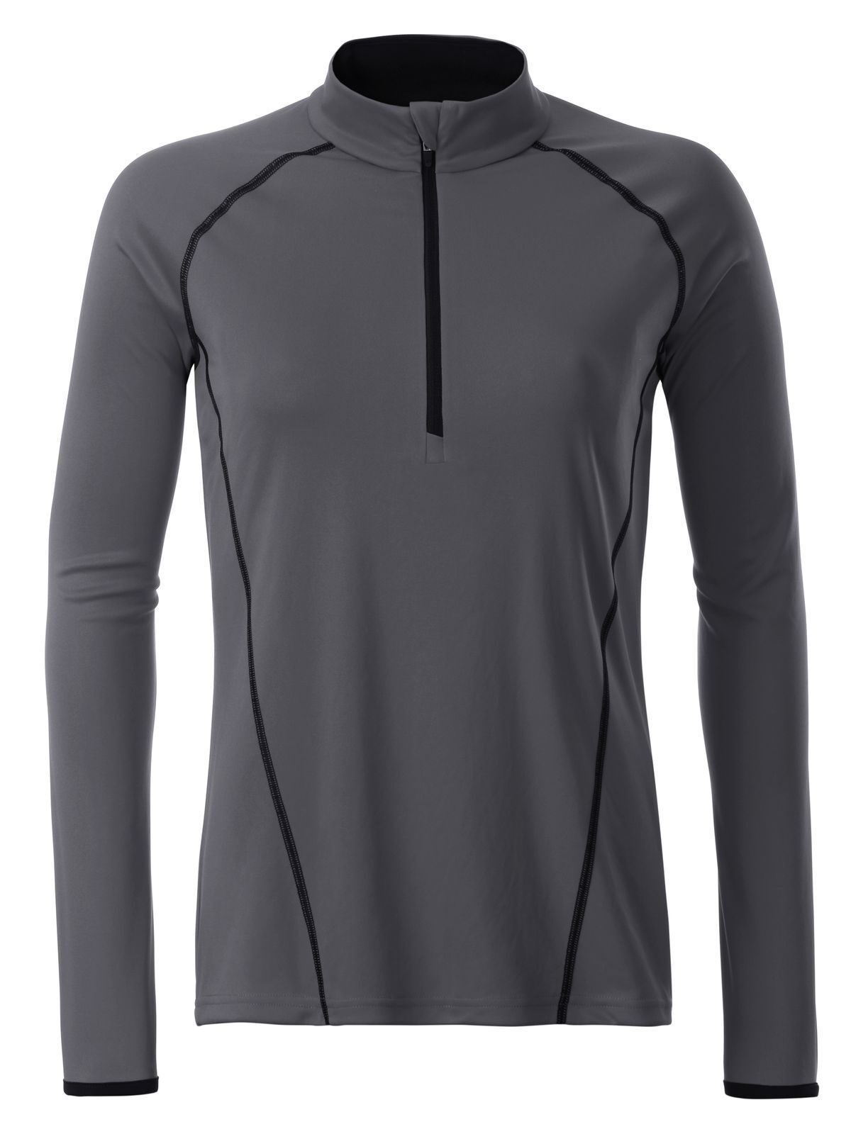 Ladies' Sports Longsleeve Damen T-Shirt – Daiber – Farbe titan/black – individuell veredelbar