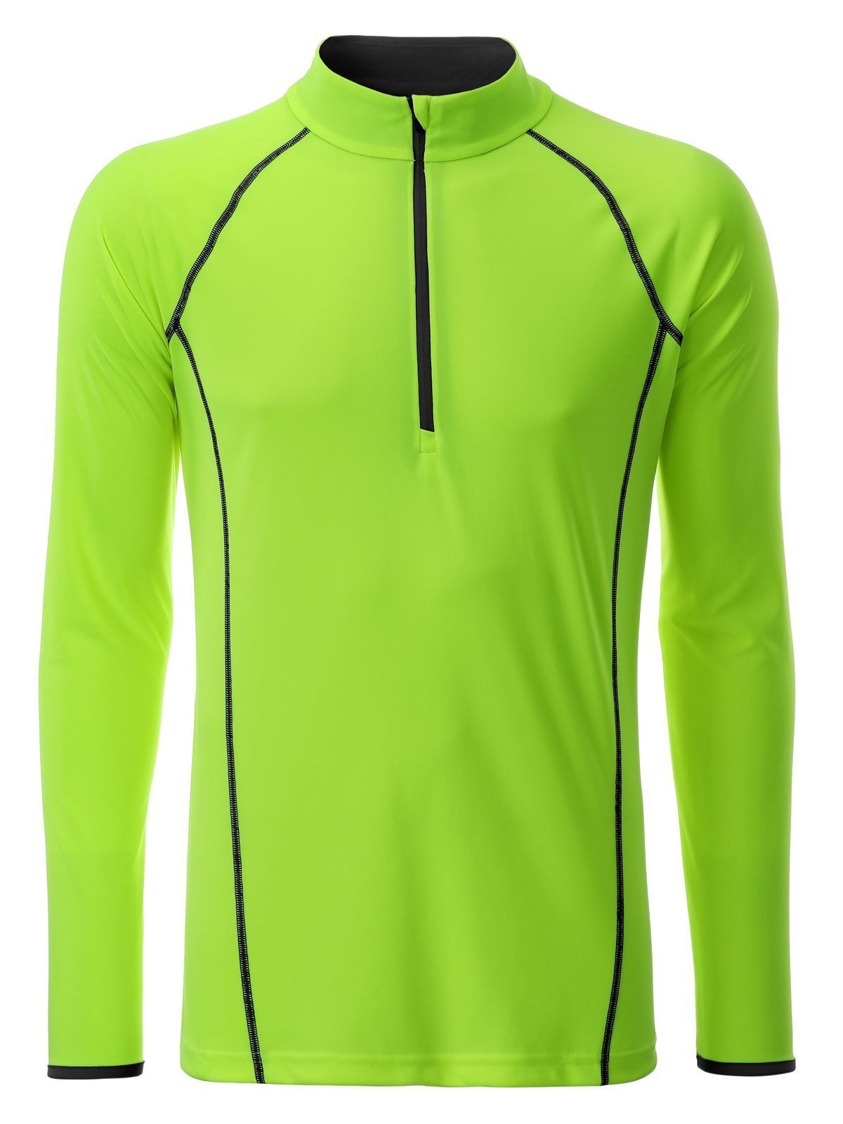 Sports Longsleeve Herren T-Shirt – Daiber – Farbe bright-green/black – individuell veredelbar