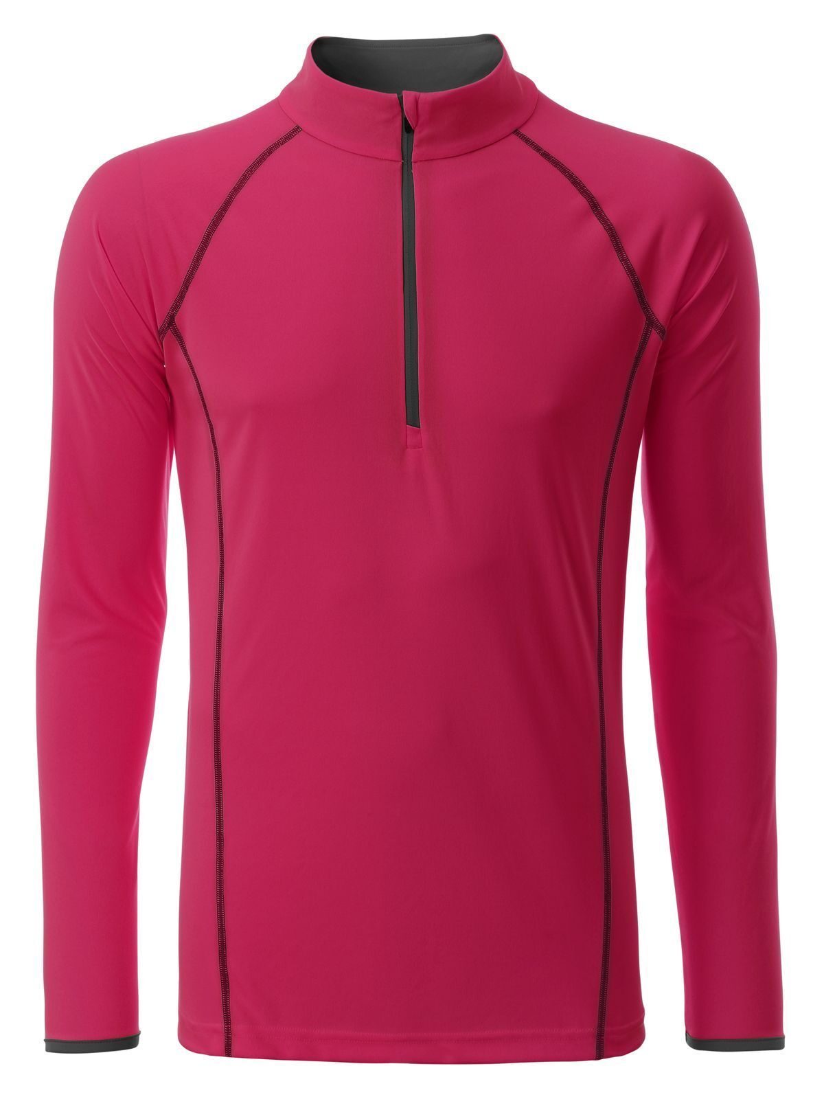 Sports Longsleeve Herren T-Shirt – Daiber – Farbe bright-pink/titan – individuell veredelbar