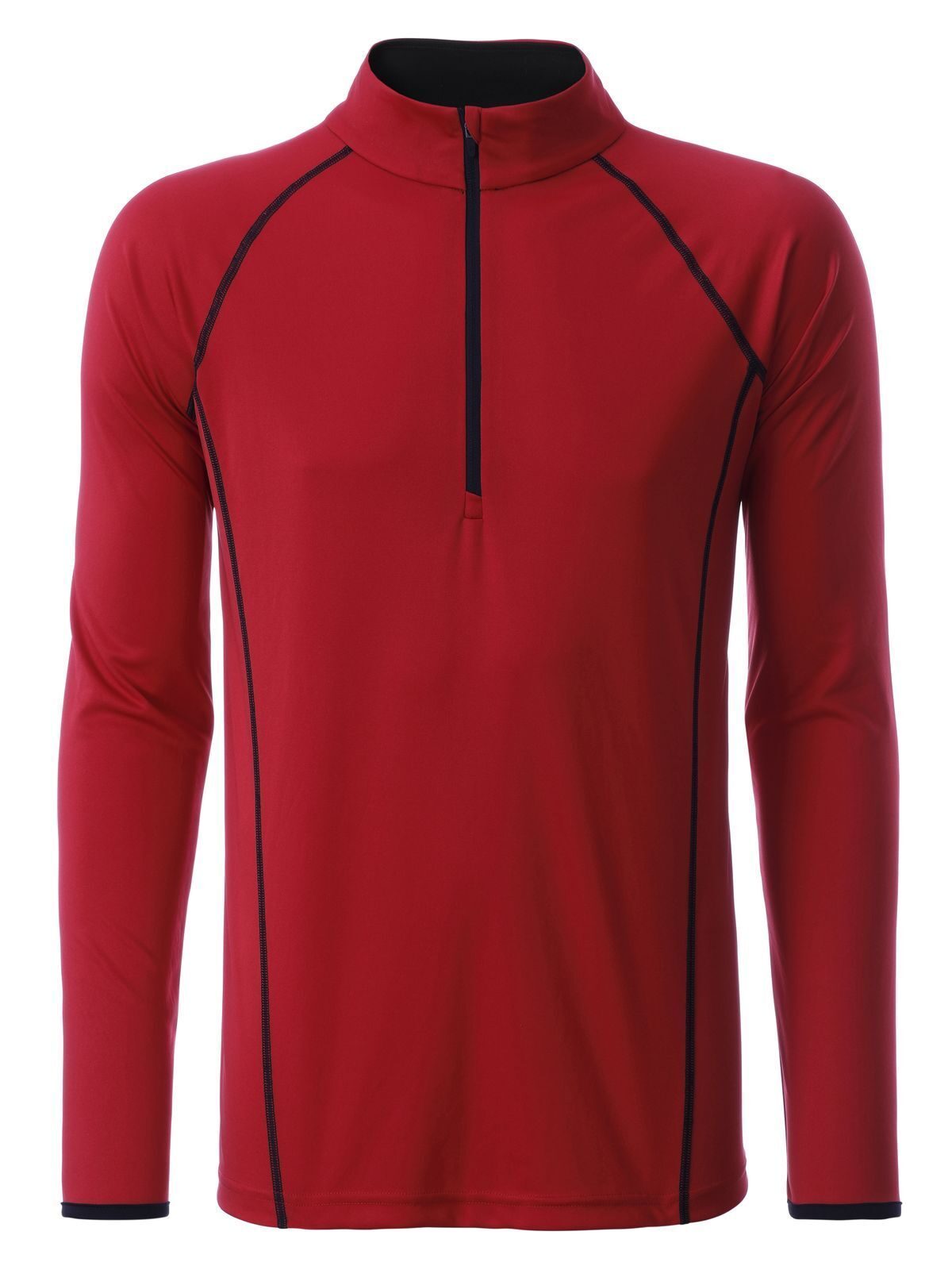 Sports Longsleeve Herren T-Shirt – Daiber – Farbe red/black – individuell veredelbar