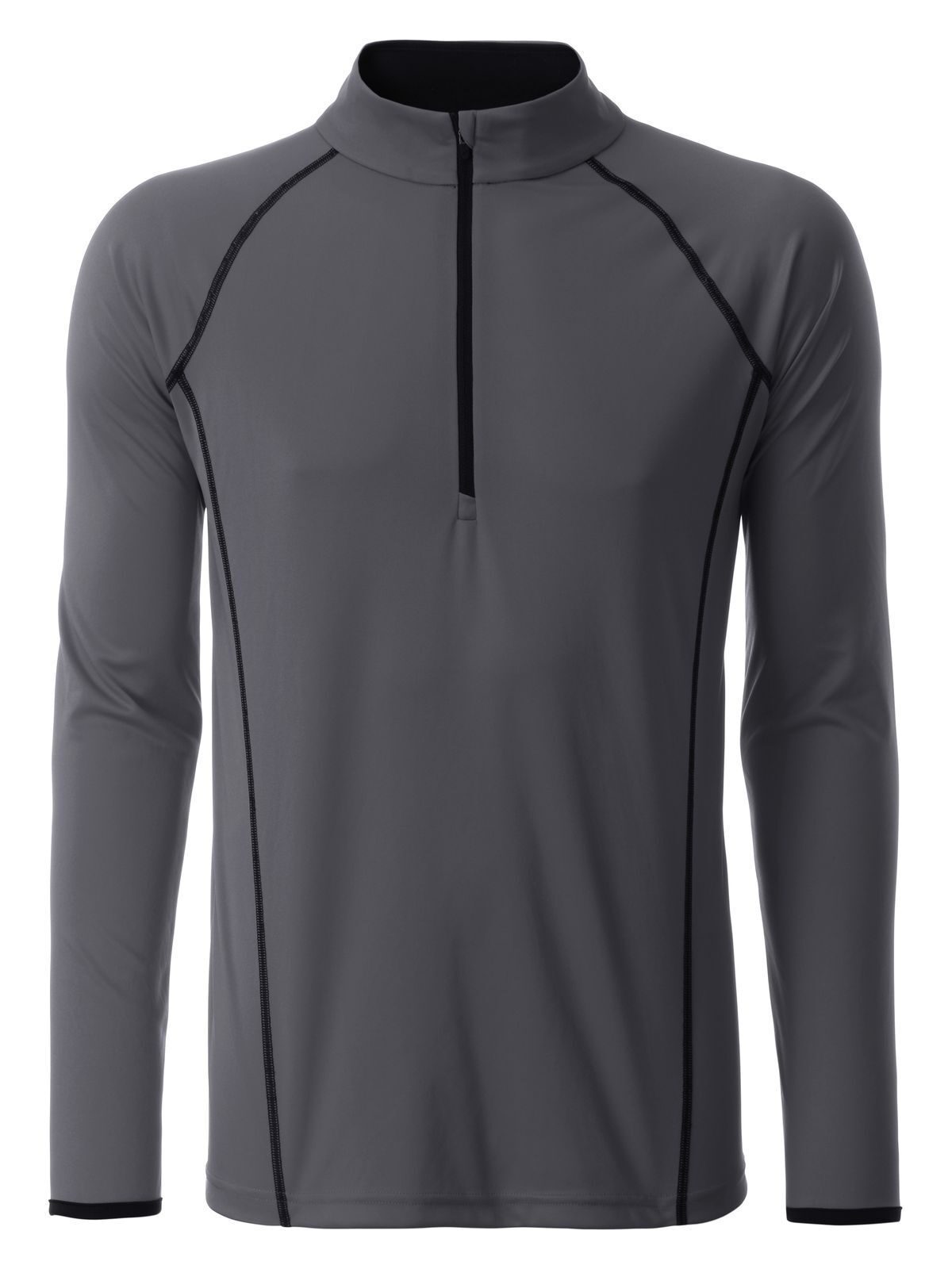 Sports Longsleeve Herren T-Shirt – Daiber – Farbe titan/black – individuell veredelbar