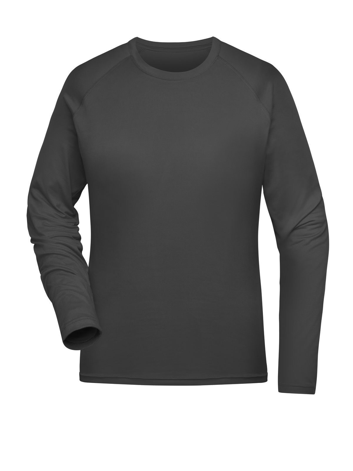 Ladies' Sports Long-Sleeved Damen T-Shirt – Daiber – Farbe titan – individuell veredelbar