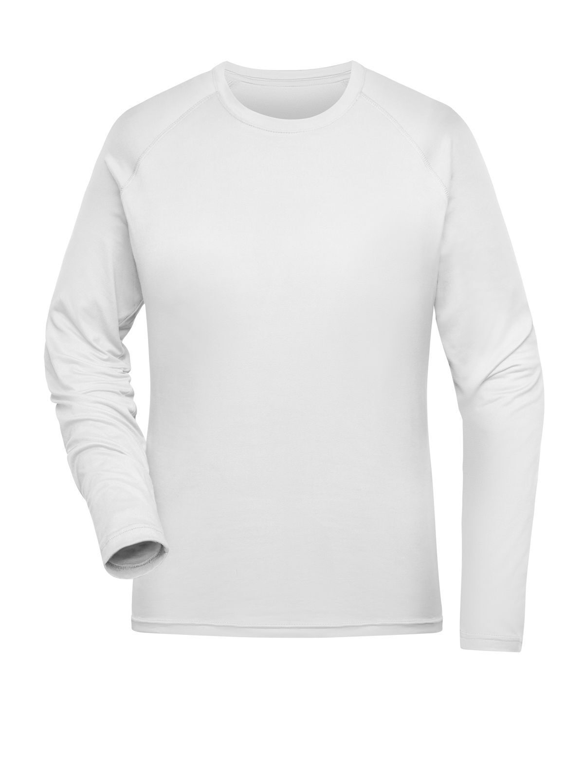 Ladies' Sports Long-Sleeved Damen T-Shirt – Daiber – Farbe Weiß – individuell veredelbar