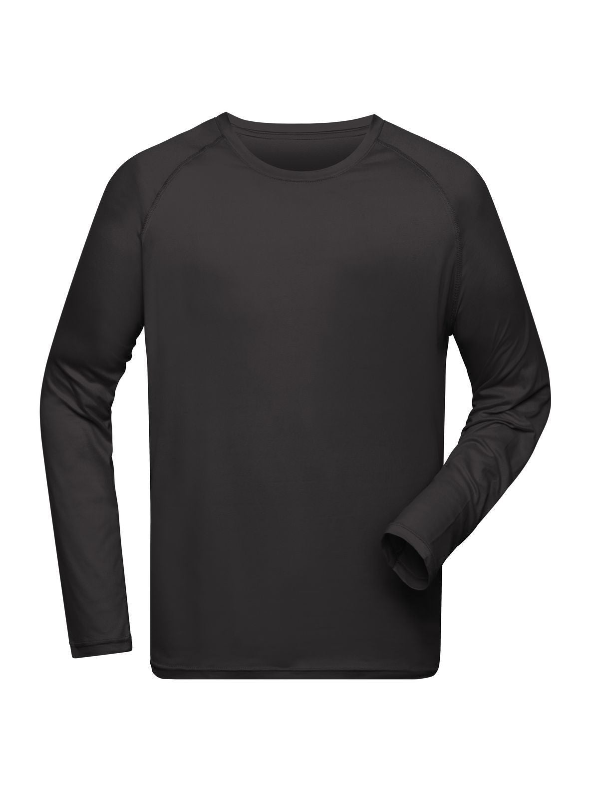 Sports Long-Sleeved Herren T-Shirt – Daiber – Farbe Schwarz – individuell veredelbar