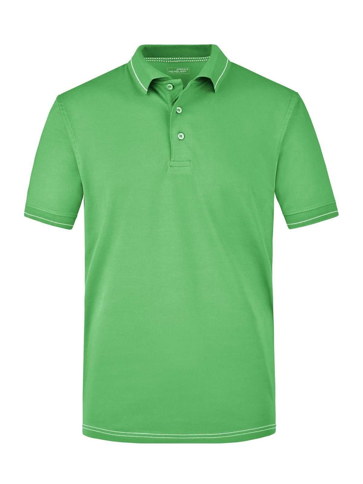 Elastic Polo Herren Poloshirt – Daiber – Farbe lime-green/white – individuell veredelbar