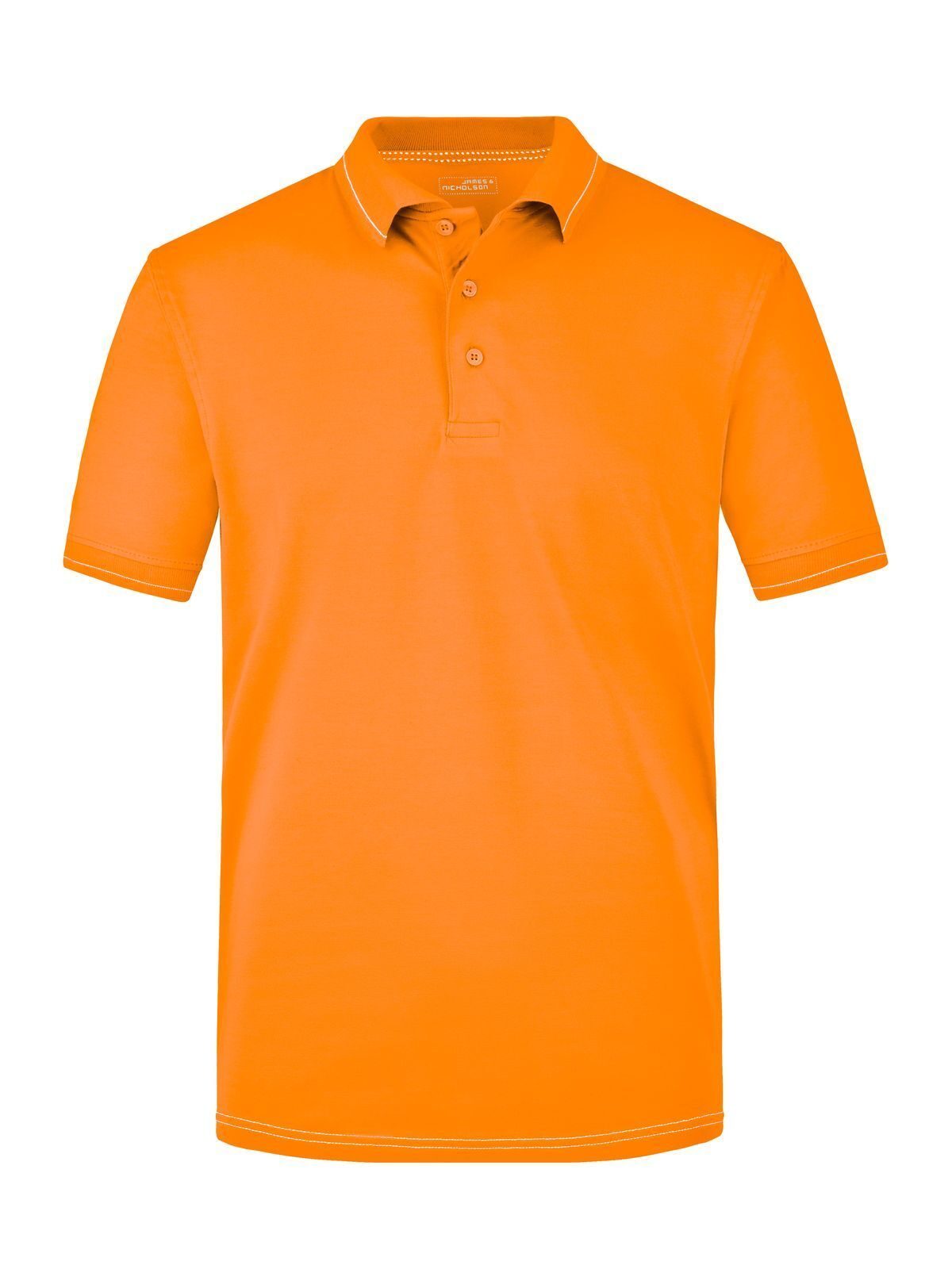 Elastic Polo Herren Poloshirt – Daiber – Farbe orange/white – individuell veredelbar