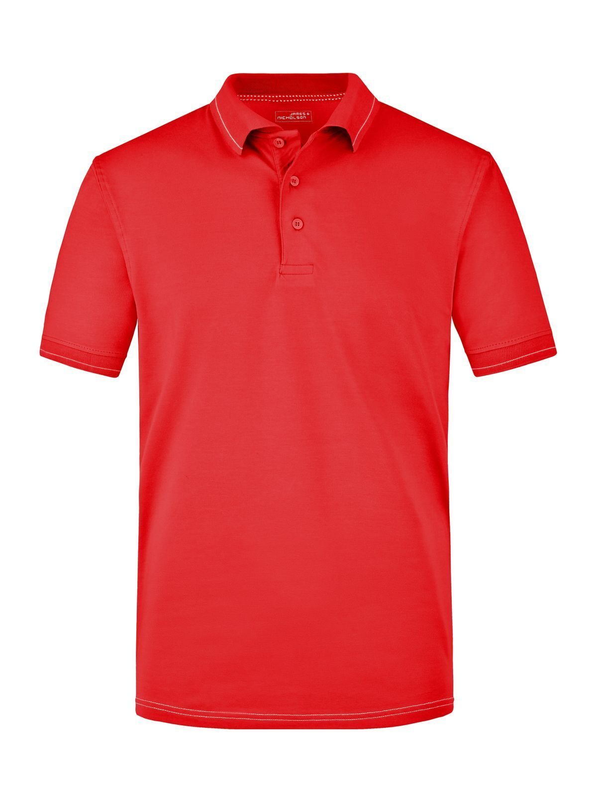 Elastic Polo Herren Poloshirt – Daiber – Farbe red/white – individuell veredelbar