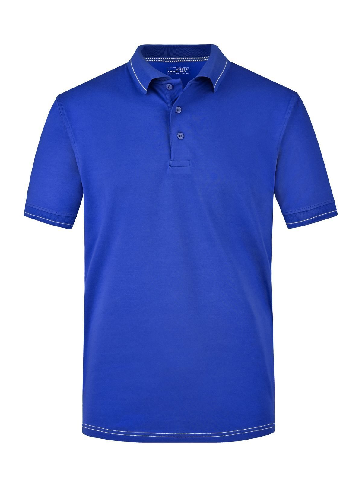 Elastic Polo Herren Poloshirt – Daiber – Farbe royal/white – individuell veredelbar