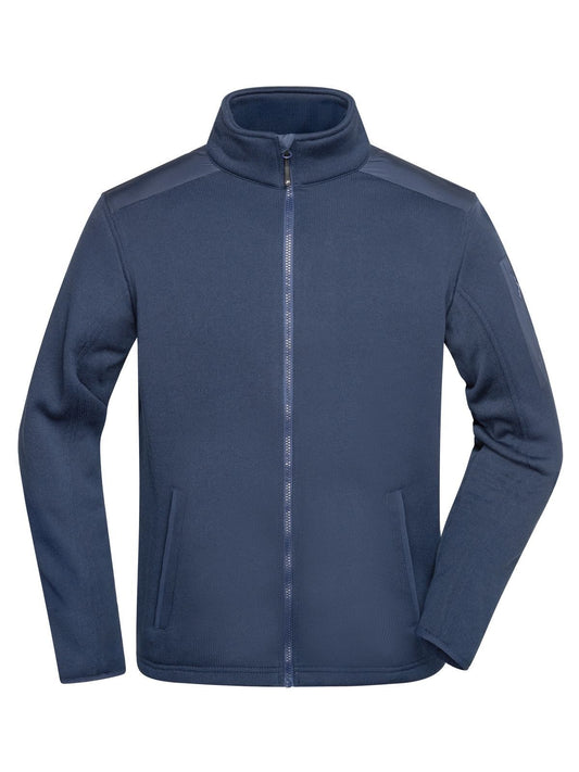 Knitted Fleece Jacket Herren – Daiber – Farbe navy/navy – individuell veredelbar