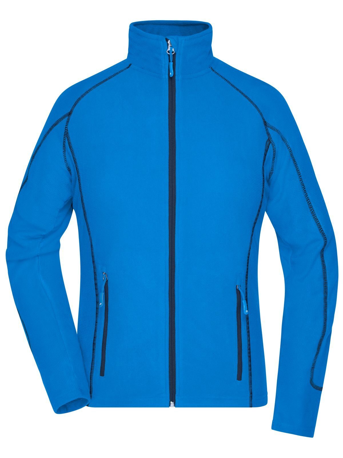 Ladies' Structure Fleece Jacket Damen – Daiber – Farbe aqua/navy – individuell veredelbar
