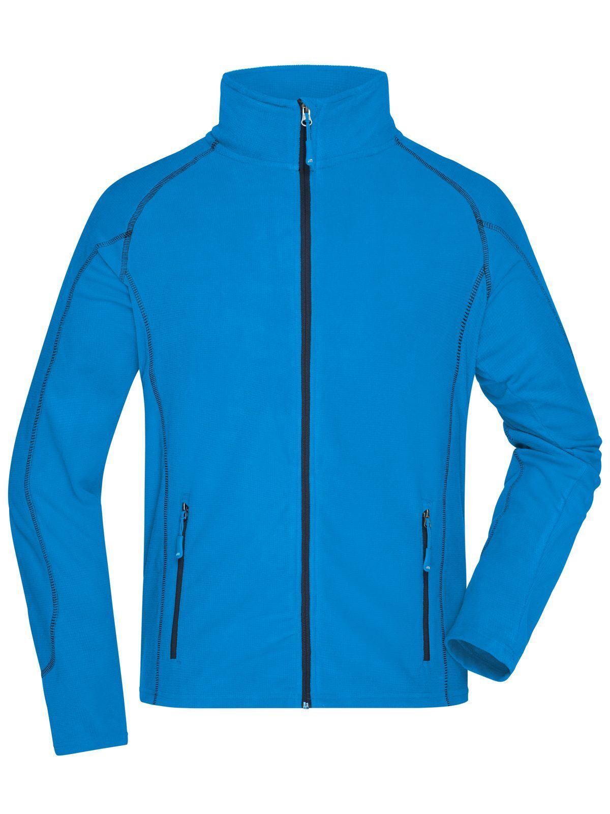 Structure Fleece Jacket Herren – Daiber – Farbe aqua/navy – individuell veredelbar
