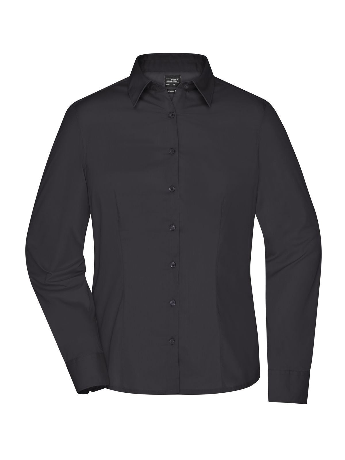 Ladies' Business Shirt Longsleeve Damen Hemd / Bluse – Daiber – Farbe Schwarz – individuell veredelbar