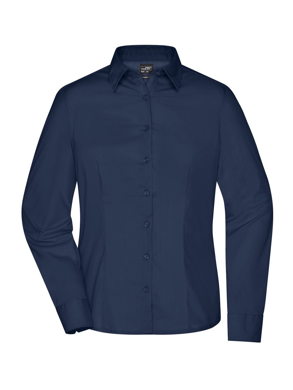 Ladies' Business Shirt Longsleeve Damen Hemd / Bluse – Daiber – Farbe Navy – individuell veredelbar