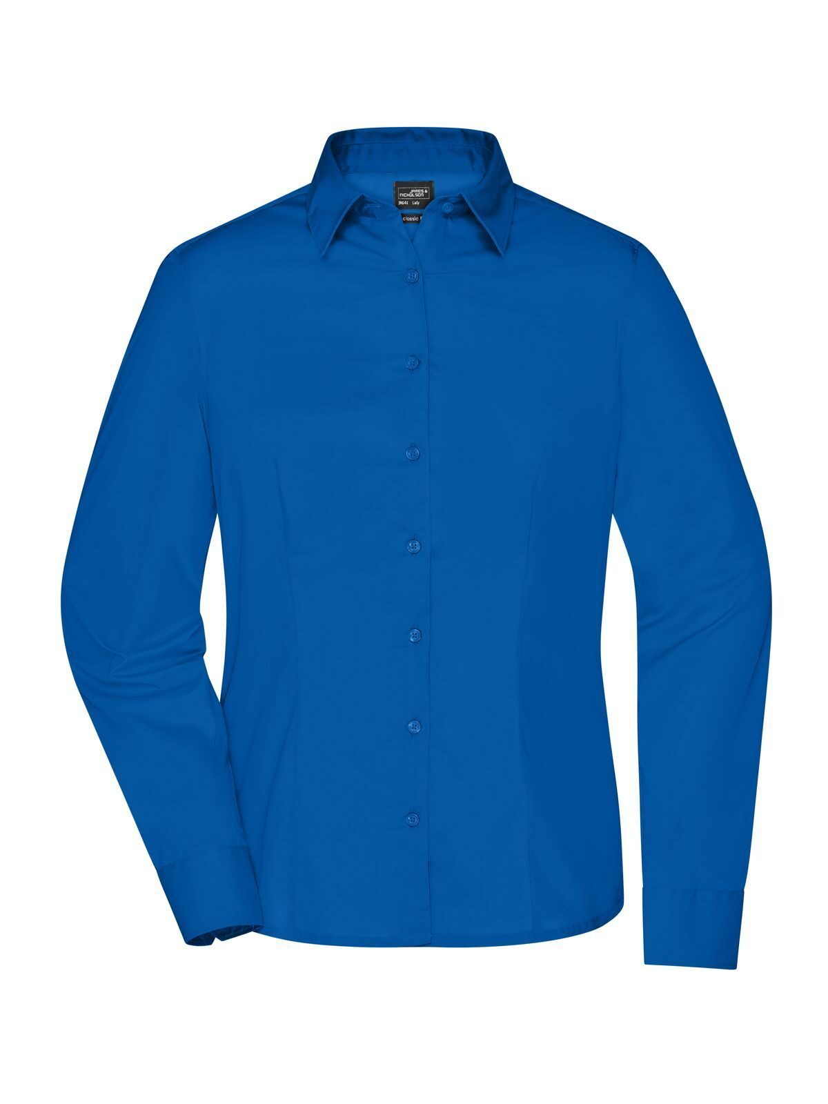 Ladies' Business Shirt Longsleeve Damen Hemd / Bluse – Daiber – Farbe Royalblau – individuell veredelbar