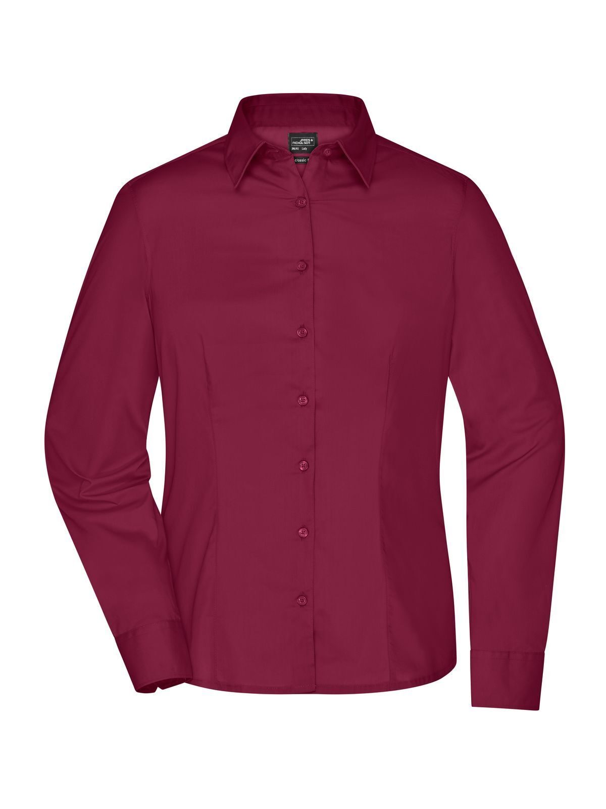 Ladies' Business Shirt Longsleeve Damen Hemd / Bluse – Daiber – Farbe Bordeaux – individuell veredelbar