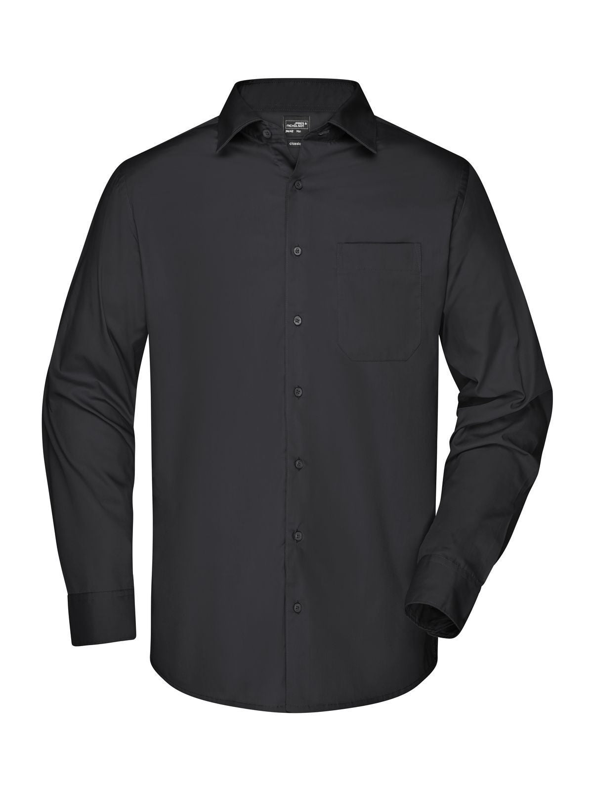 Business Shirt Longsleeve Herren Hemd / Bluse – Daiber – Farbe Schwarz – individuell veredelbar