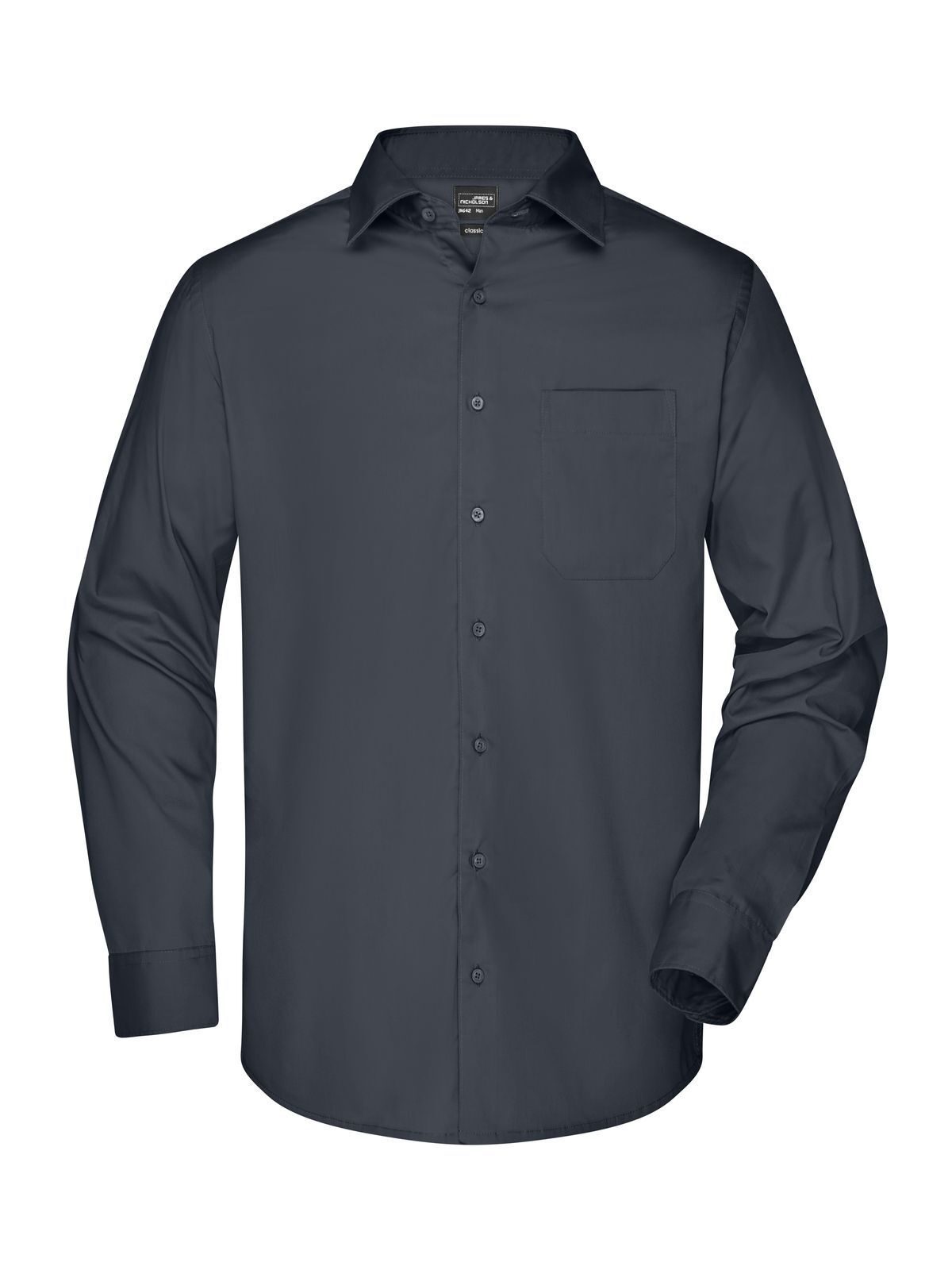 Business Shirt Longsleeve Herren Hemd / Bluse – Daiber – Farbe carbon – individuell veredelbar