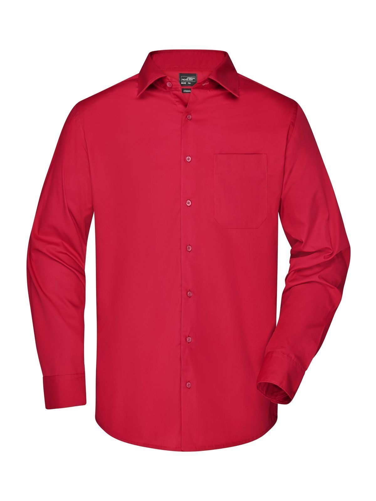 Business Shirt Longsleeve Herren Hemd / Bluse – Daiber – Farbe Rot – individuell veredelbar