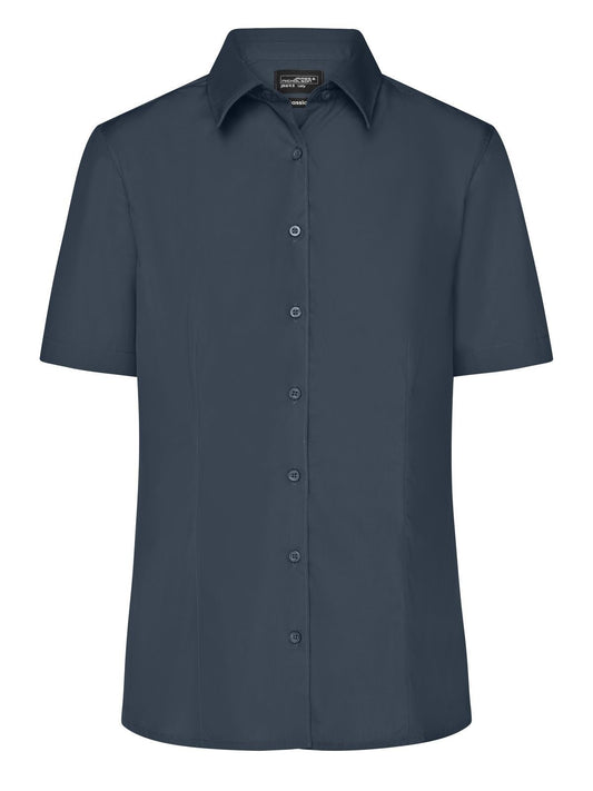 Ladies' Business Shirt Shortsleeve Damen Hemd / Bluse – Daiber – Farbe carbon – individuell veredelbar