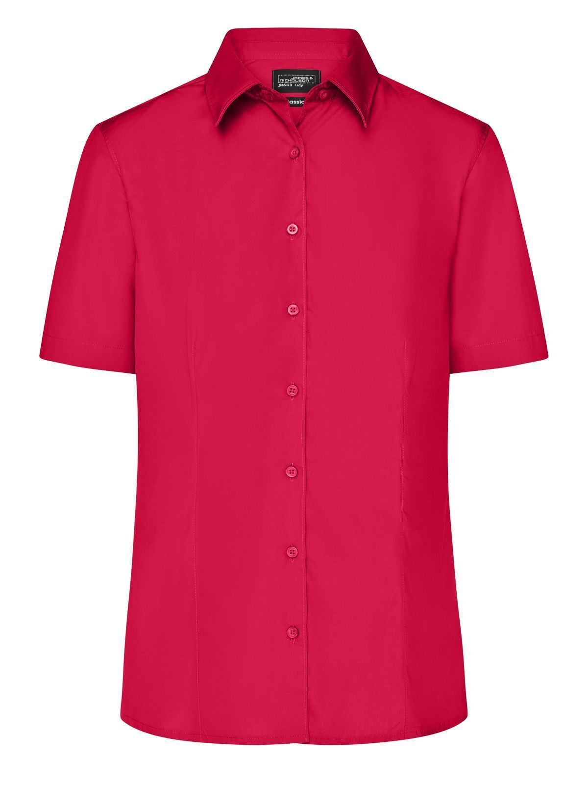 Ladies' Business Shirt Shortsleeve Damen Hemd / Bluse – Daiber – Farbe Rot – individuell veredelbar