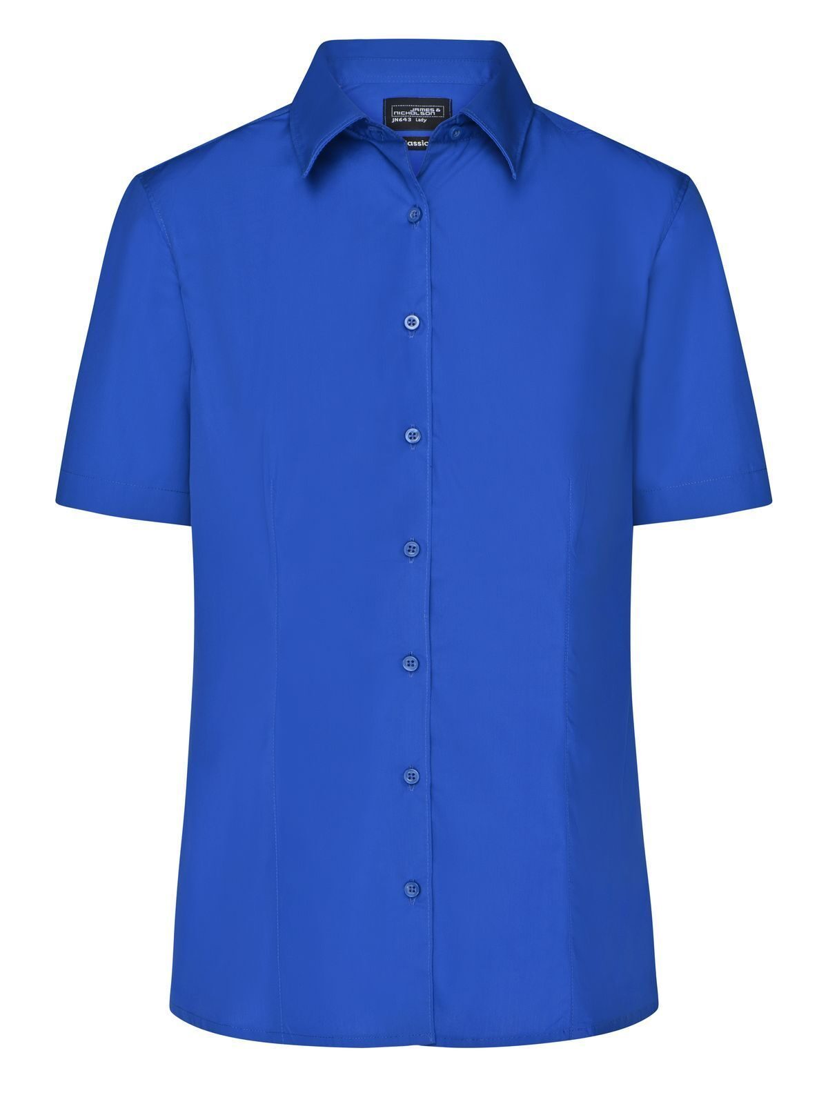 Ladies' Business Shirt Shortsleeve Damen Hemd / Bluse – Daiber – Farbe Royalblau – individuell veredelbar