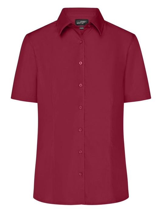 Ladies' Business Shirt Shortsleeve Damen Hemd / Bluse – Daiber – Farbe Bordeaux – individuell veredelbar