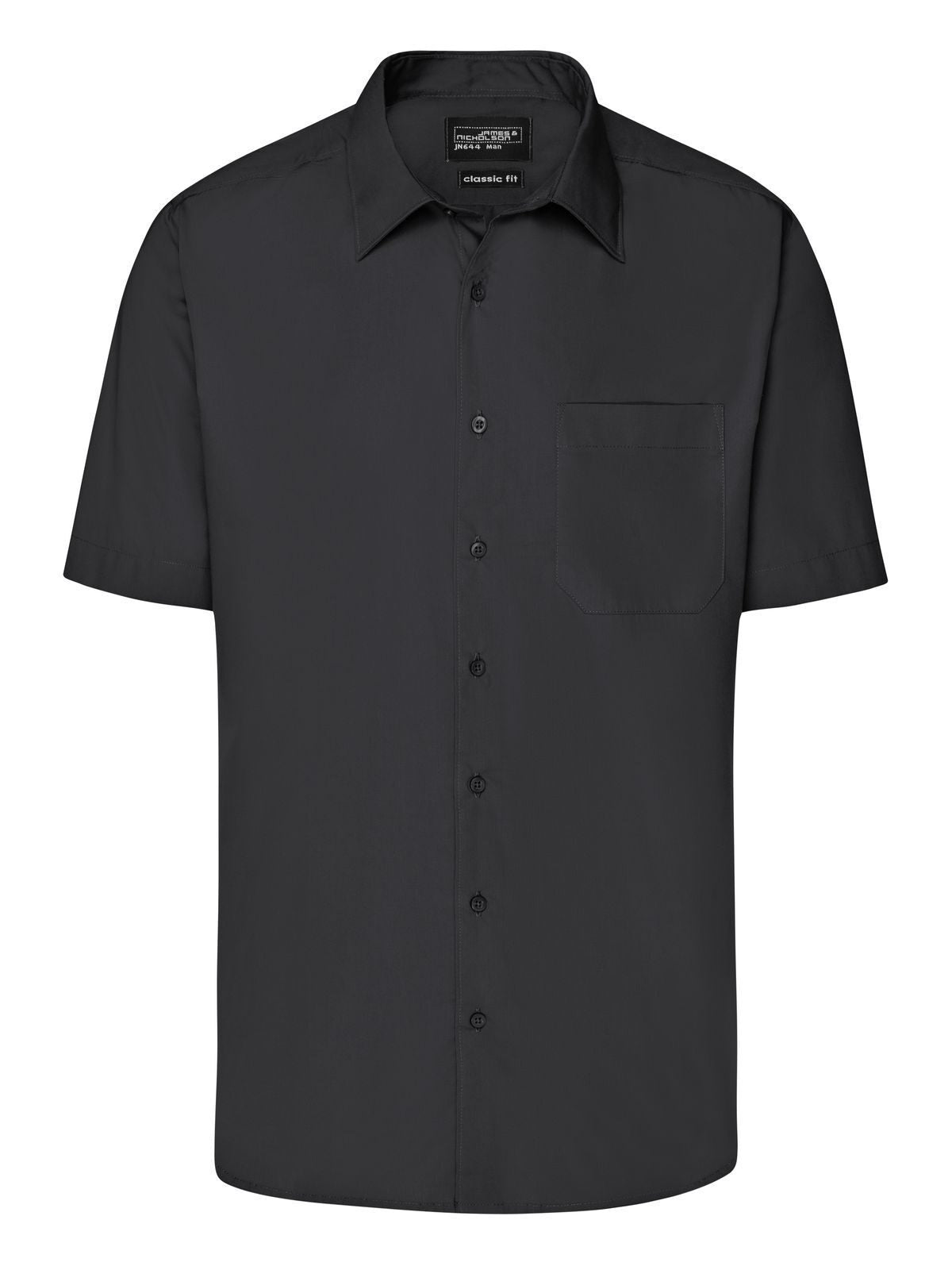 Business Shirt Shortsleeve Herren Hemd / Bluse – Daiber – Farbe Schwarz – individuell veredelbar