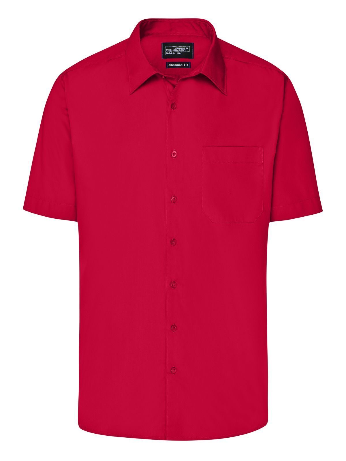 Business Shirt Shortsleeve Herren Hemd / Bluse – Daiber – Farbe Rot – individuell veredelbar