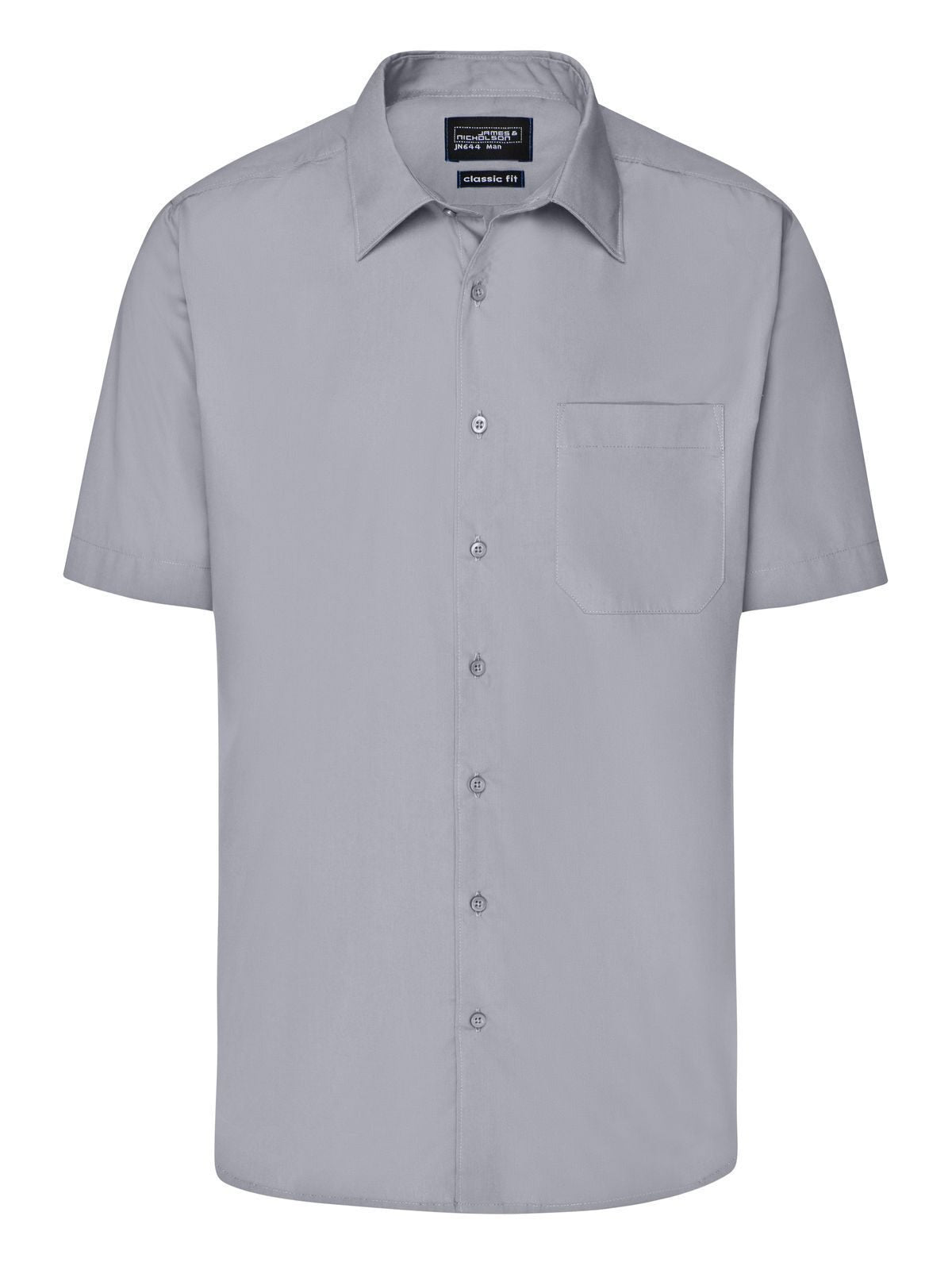 Business Shirt Shortsleeve Herren Hemd / Bluse – Daiber – Farbe steel – individuell veredelbar