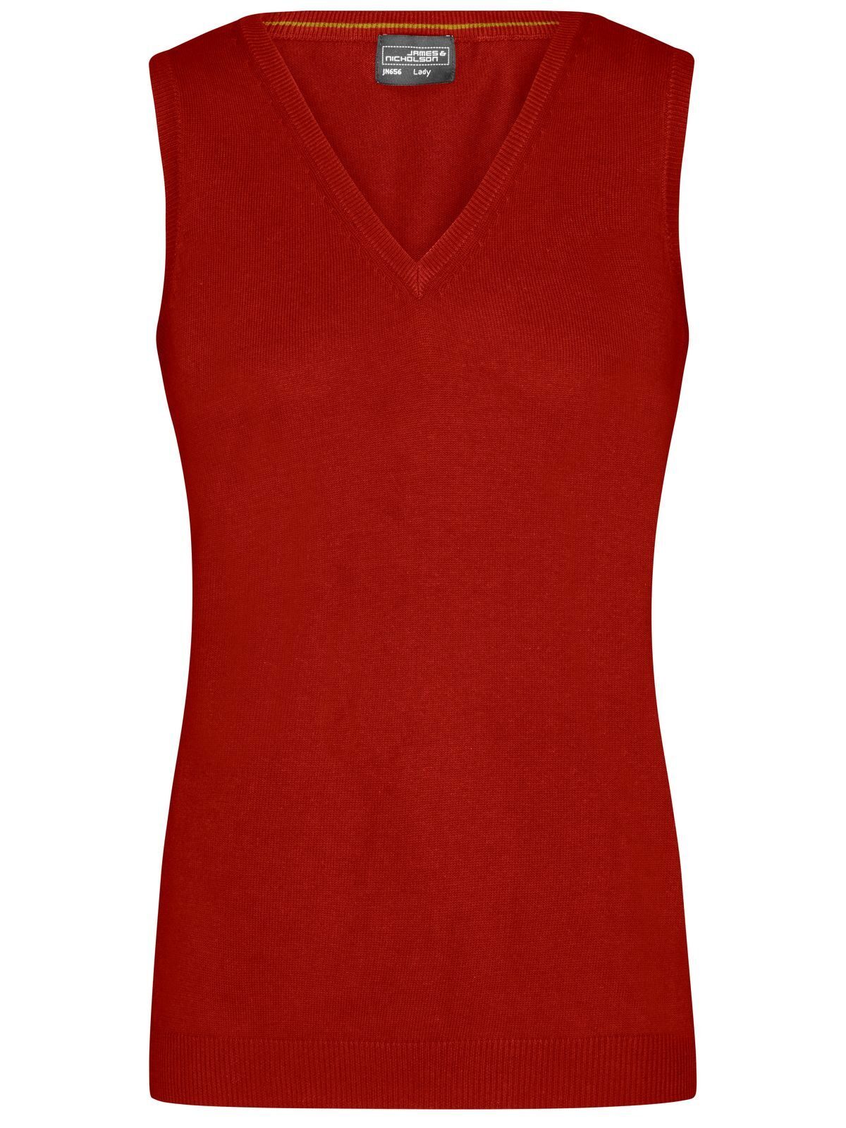 Ladies' V-Neck Pullover Damen Strick / Weste – Daiber – Farbe bordeaux – individuell veredelbar