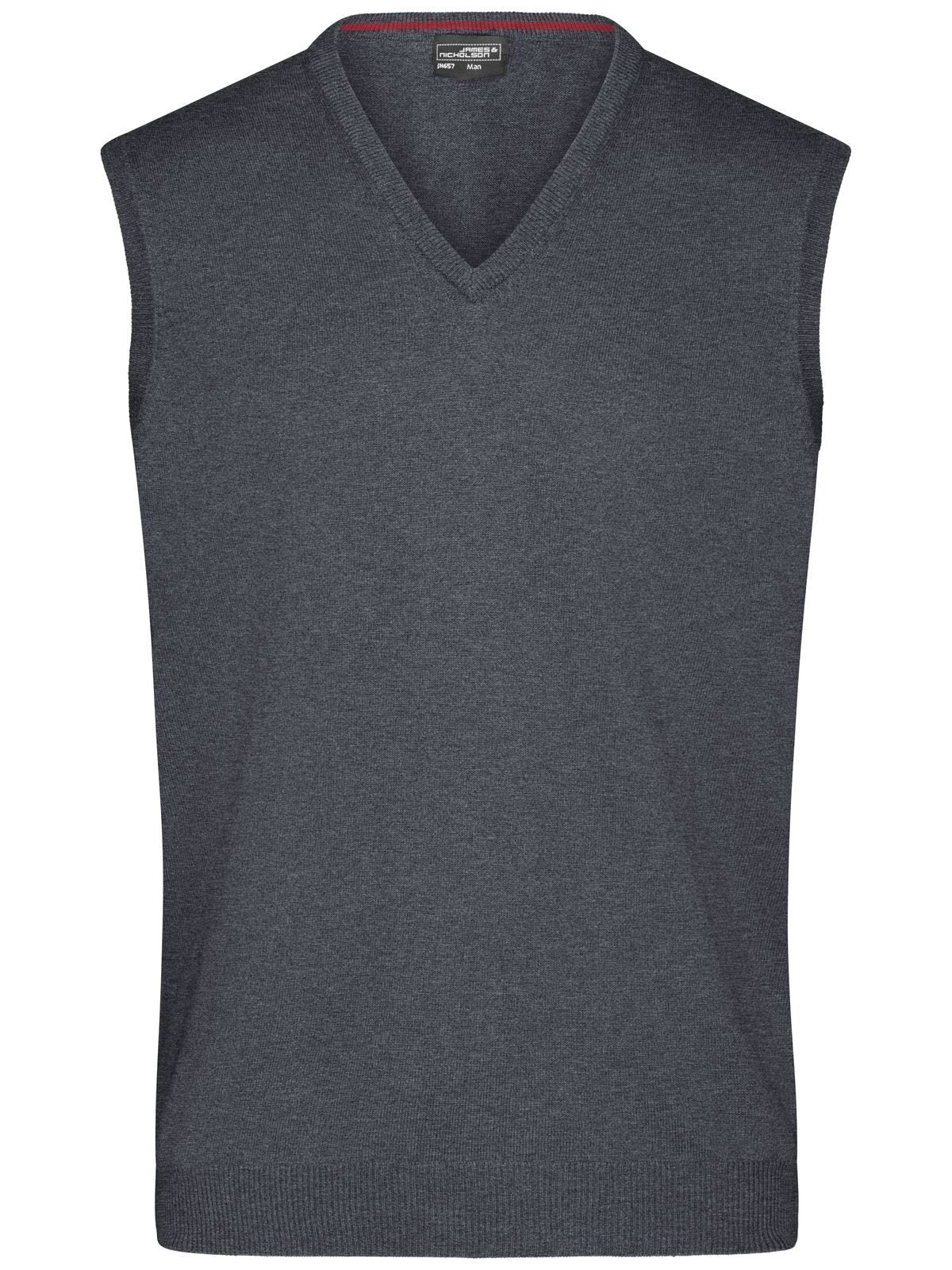 V-Neck Pullover Herren Strick / Weste – Daiber – Farbe anthracite-melange – individuell veredelbar