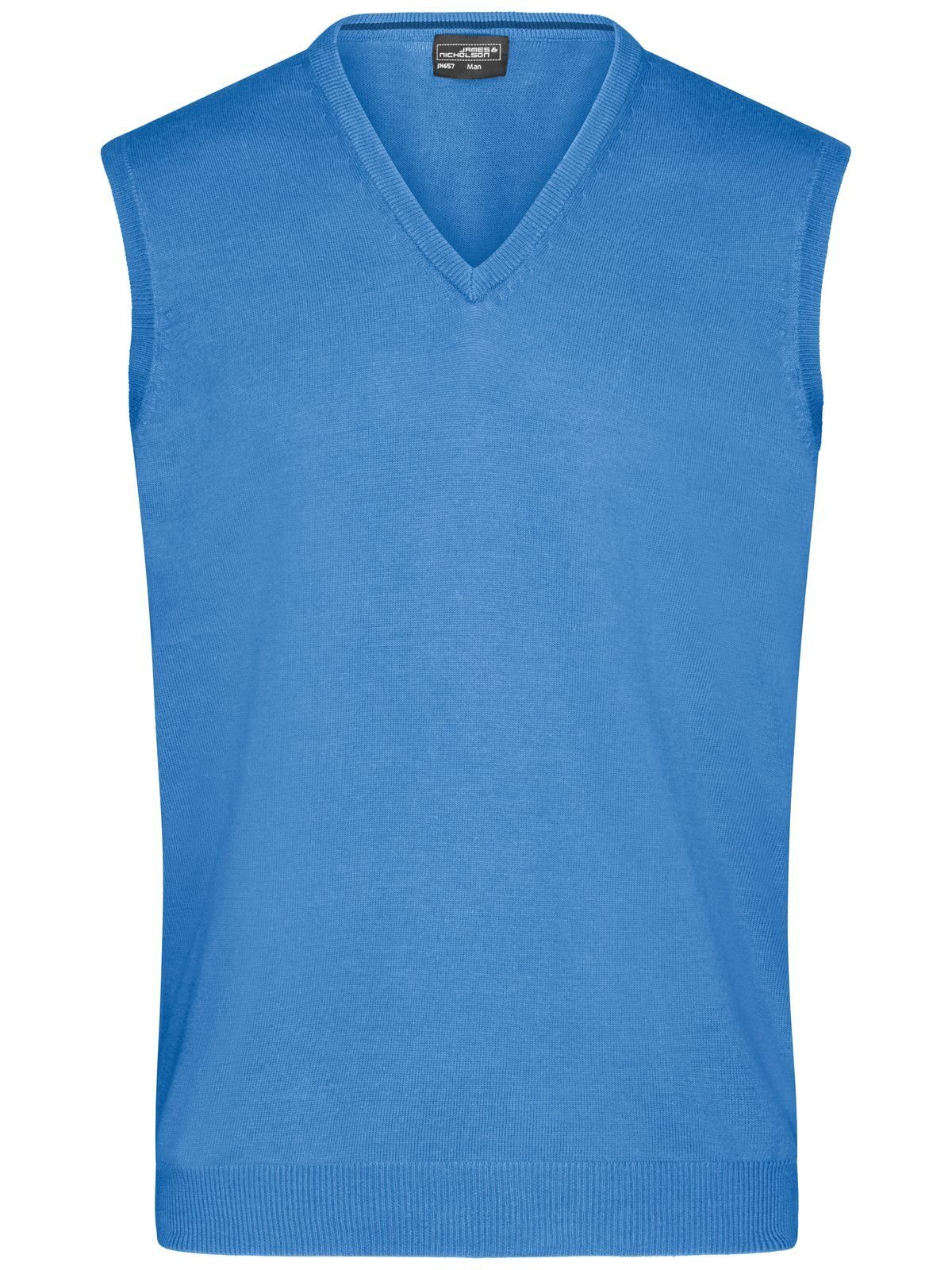 V-Neck Pullover Herren Strick / Weste – Daiber – Farbe glacier-blue – individuell veredelbar