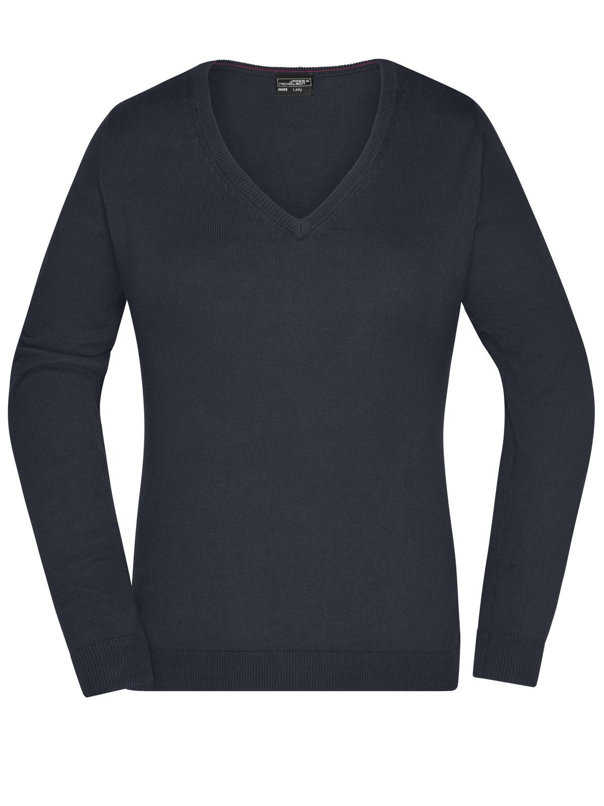 Ladies' V-Neck Pullover Damen Strick / Weste – Daiber – Farbe Schwarz – individuell veredelbar
