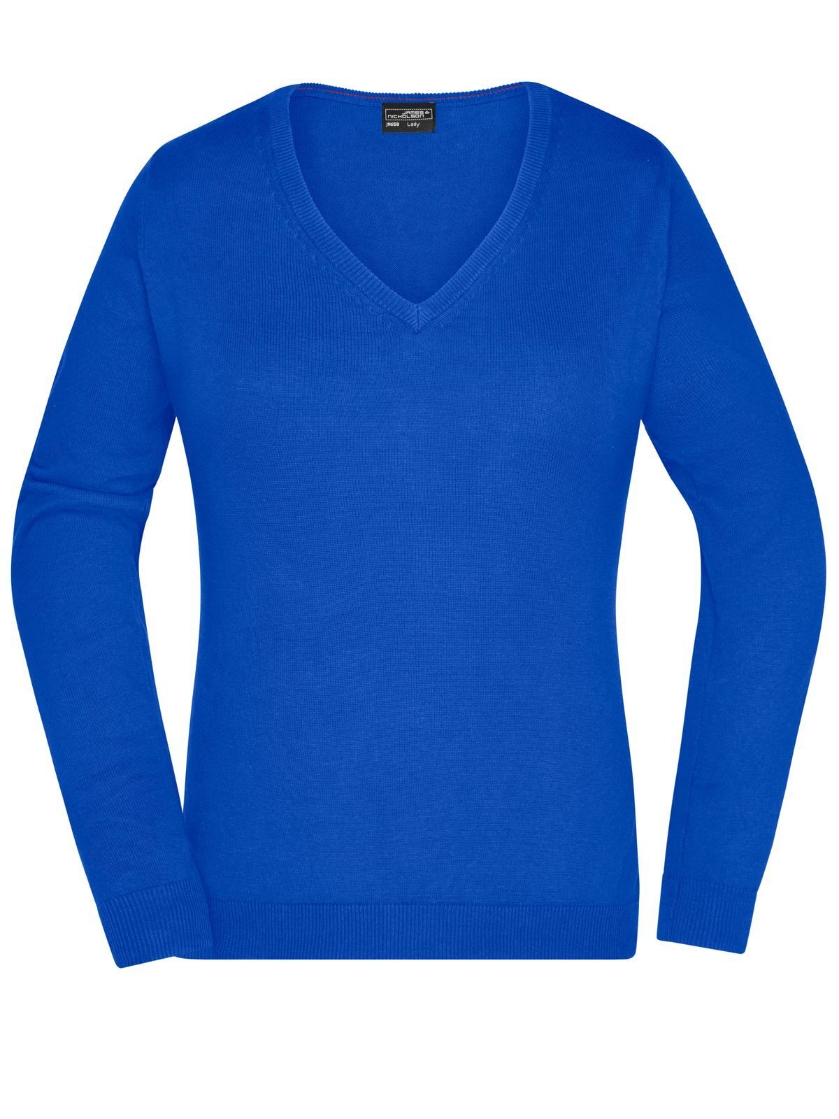 Ladies' V-Neck Pullover Damen Strick / Weste – Daiber – Farbe Royalblau – individuell veredelbar