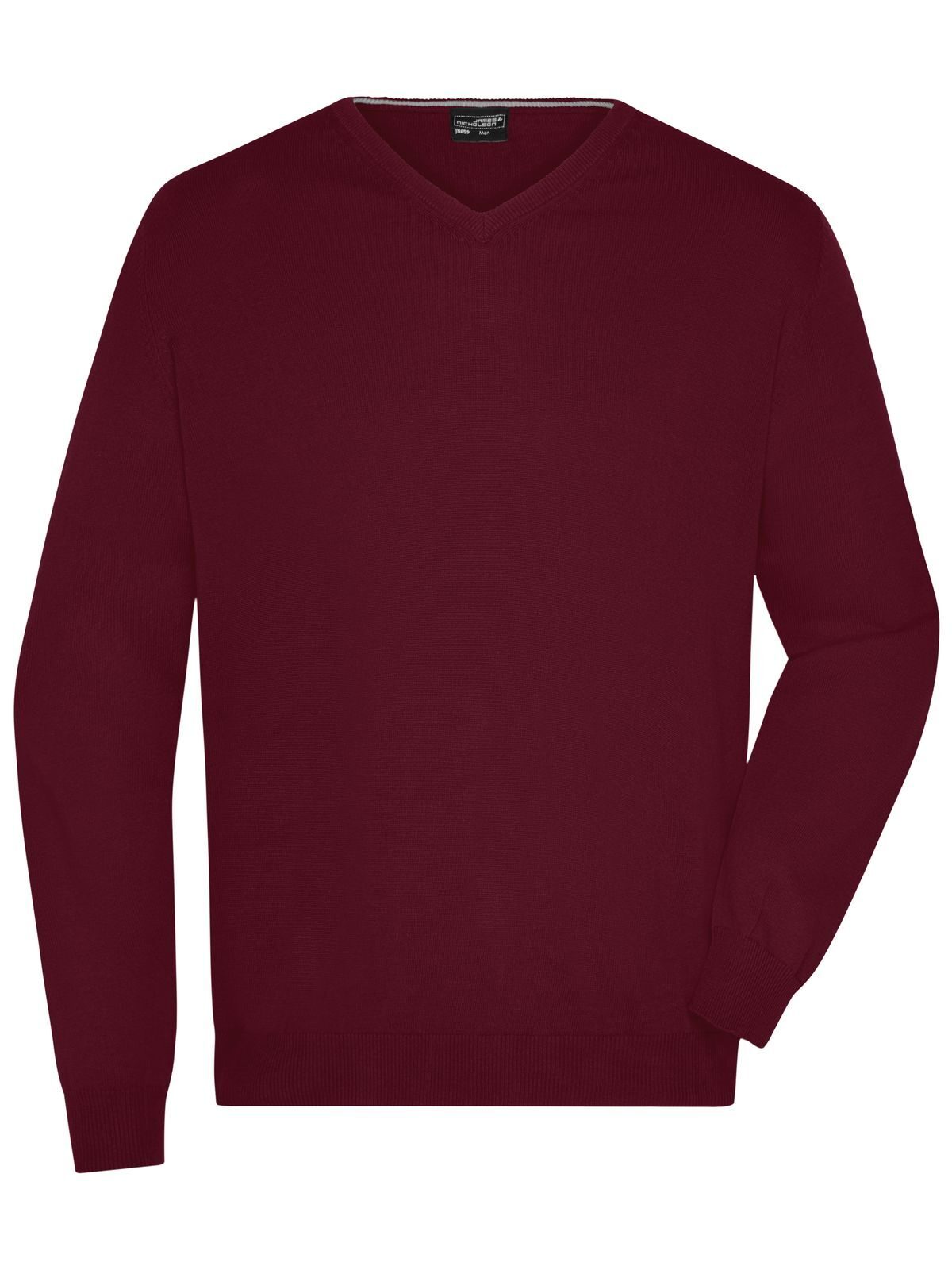 V-Neck Pullover Herren Strick / Weste – Daiber – Farbe bordeaux – individuell veredelbar