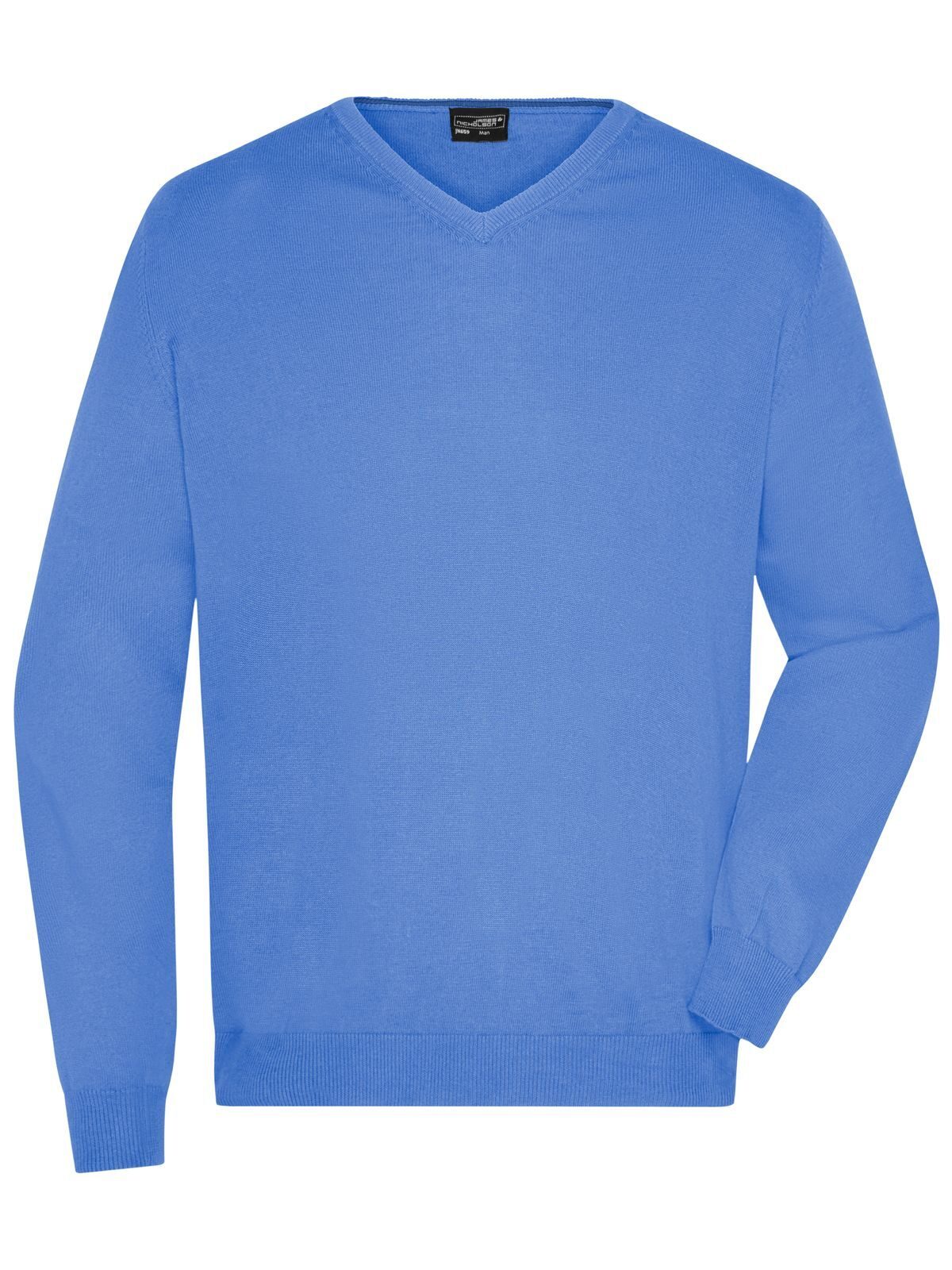 V-Neck Pullover Herren Strick / Weste – Daiber – Farbe glacier-blue – individuell veredelbar