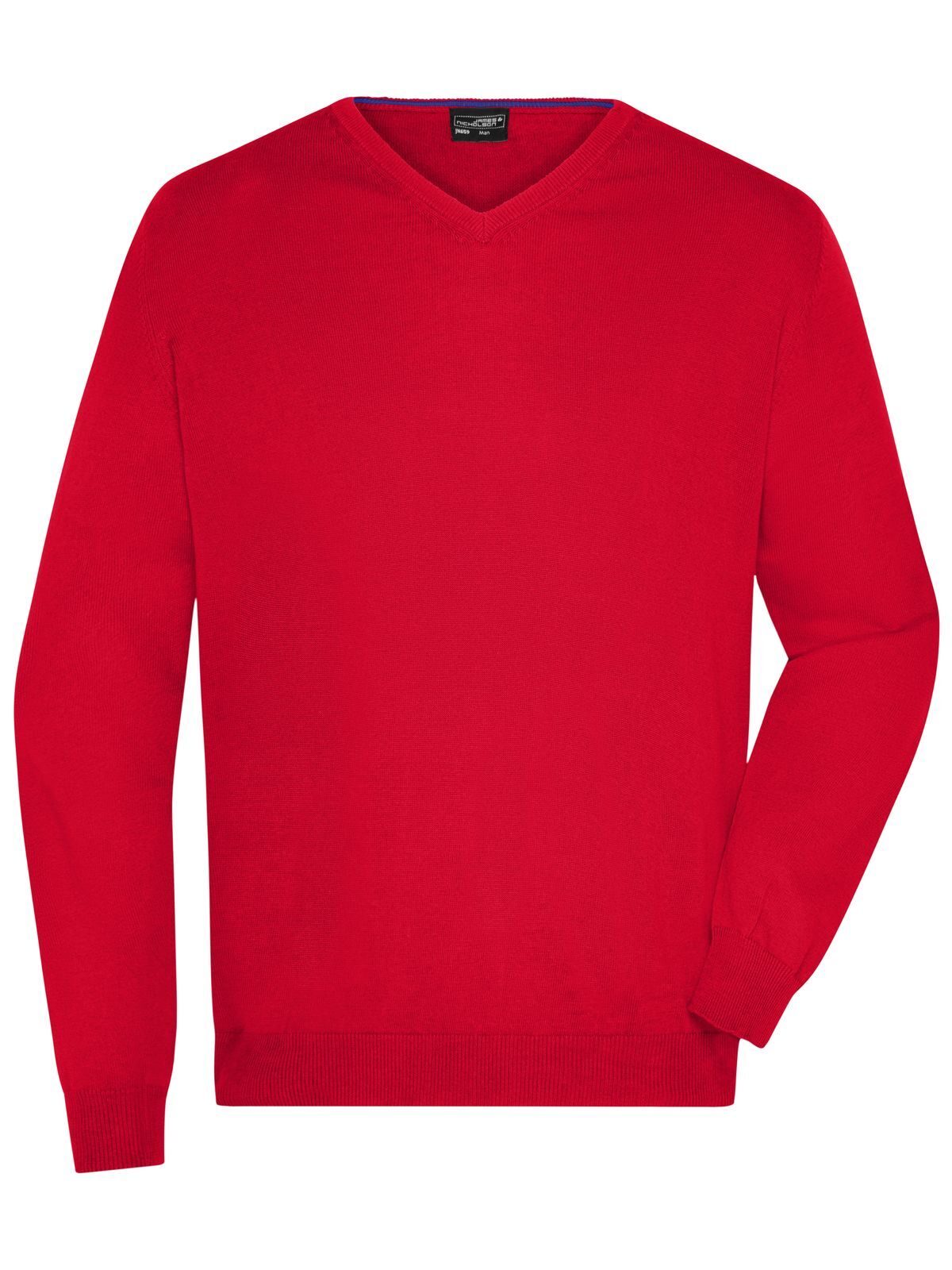 V-Neck Pullover Herren Strick / Weste – Daiber – Farbe Rot – individuell veredelbar