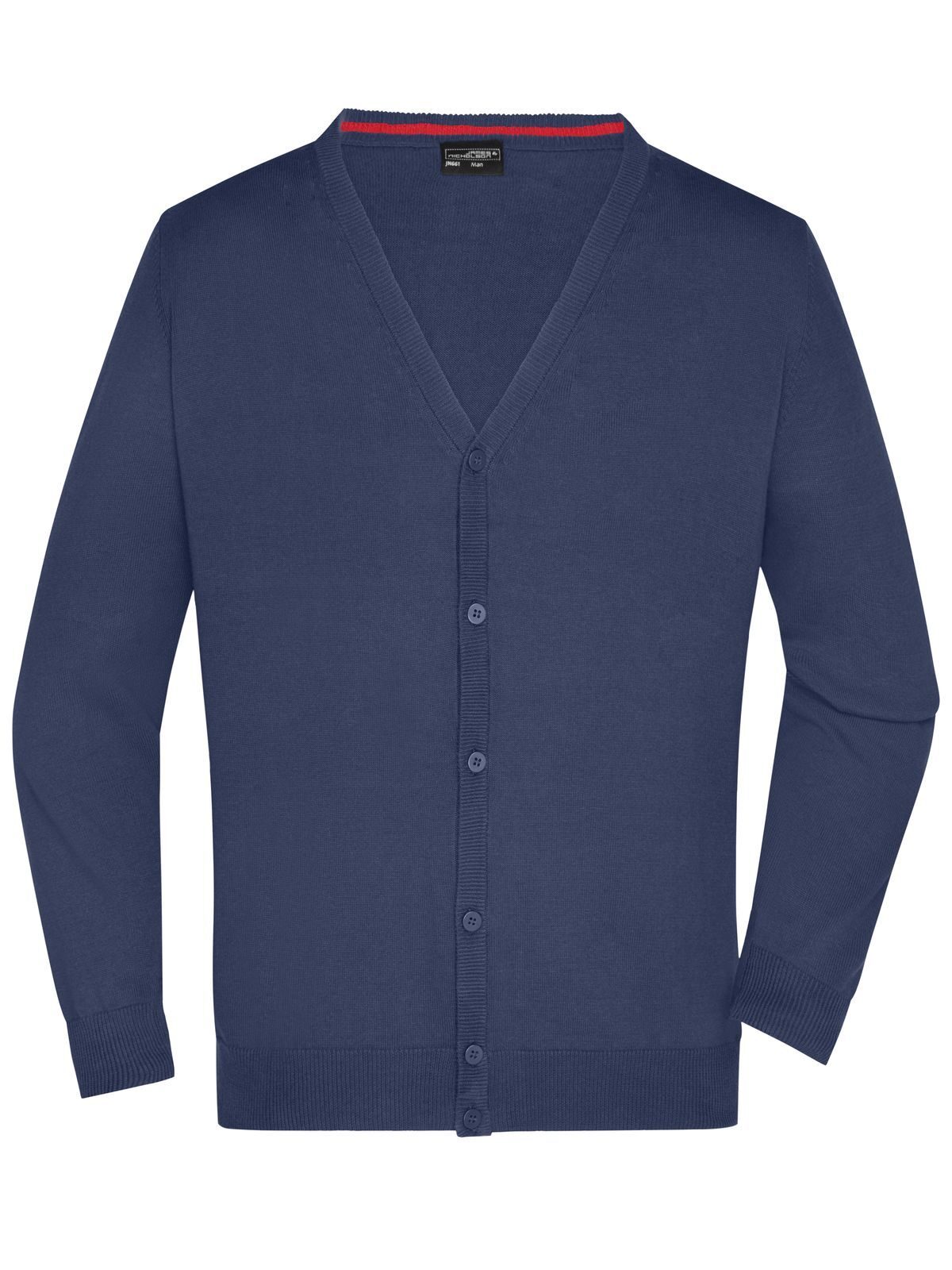 V-Neck Cardigan Herren Strick / Weste – Daiber – Farbe Navy – individuell veredelbar
