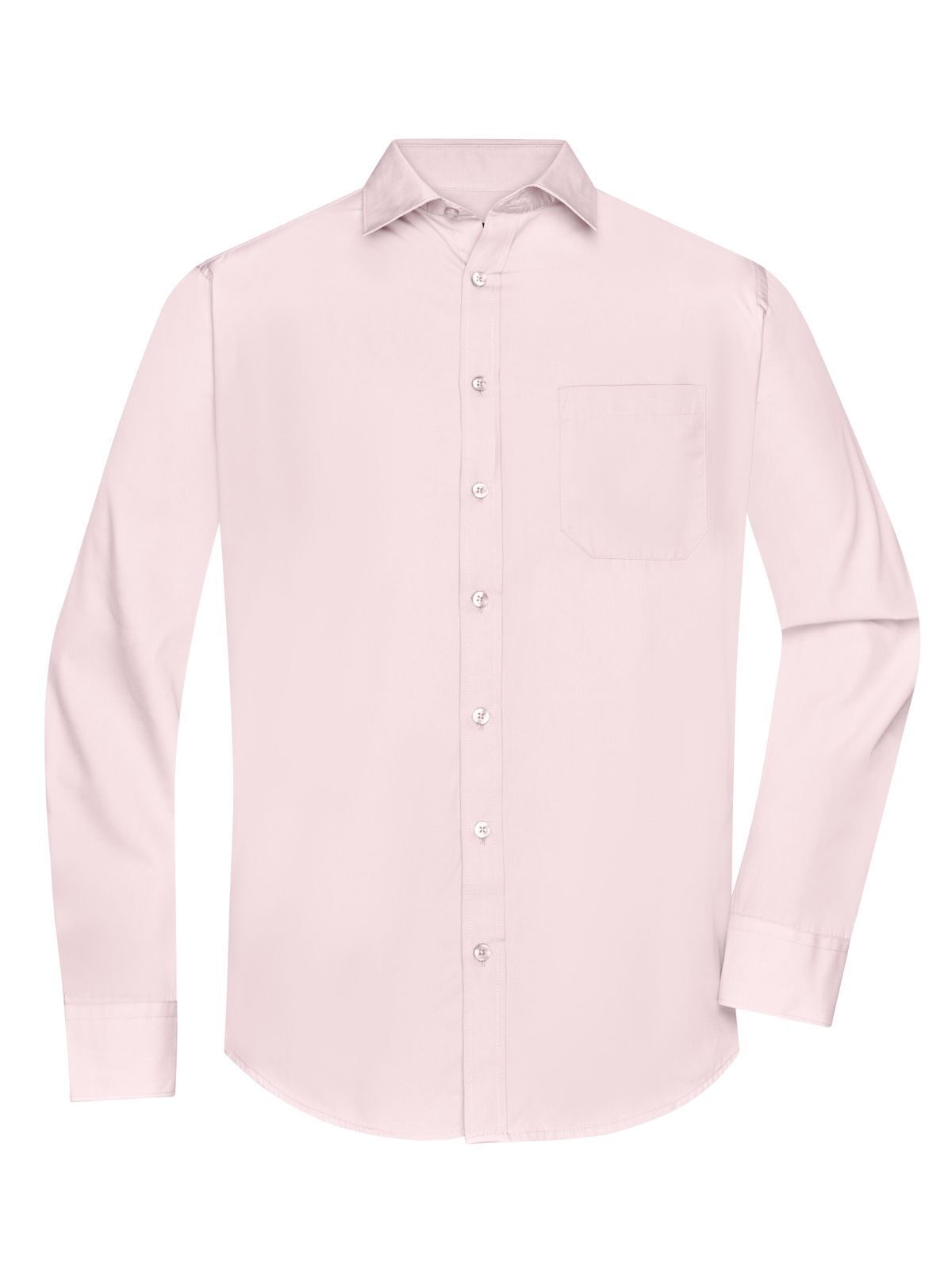 Shirt Longsleeve Poplin Herren Hemd / Bluse – Daiber – Farbe light-pink – individuell veredelbar