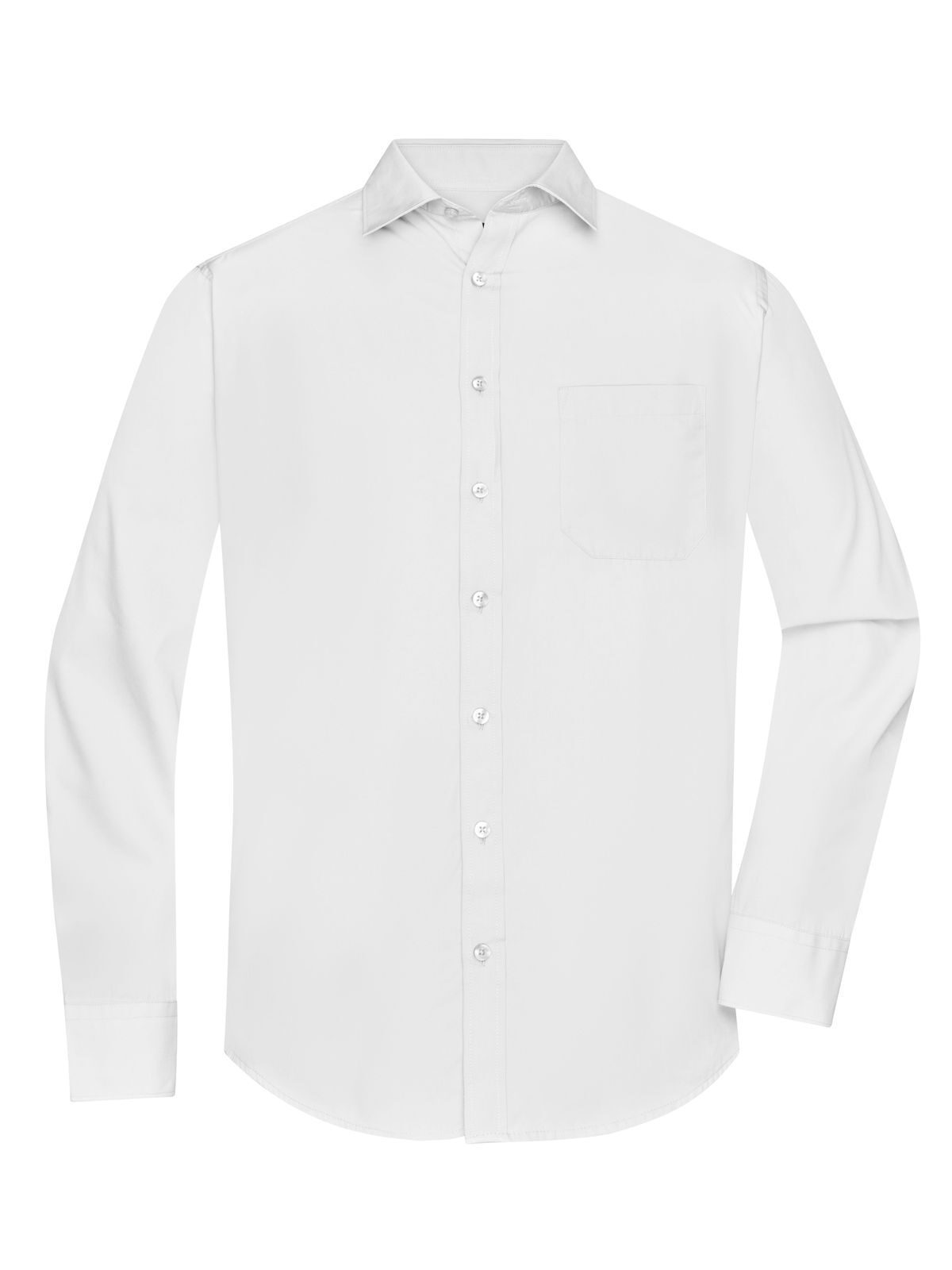 Shirt Longsleeve Poplin Herren Hemd / Bluse – Daiber – Farbe Weiß – individuell veredelbar