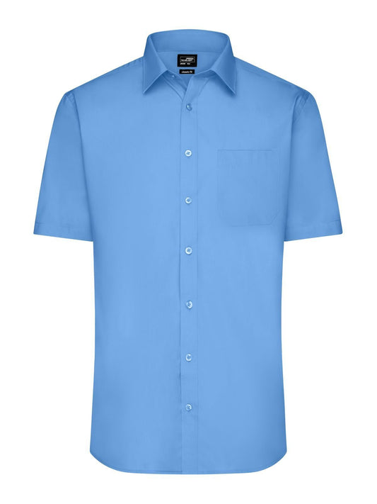 Shirt Short sleeve Poplin Herren Hemd / Bluse – Daiber – Farbe Aqua – individuell veredelbar