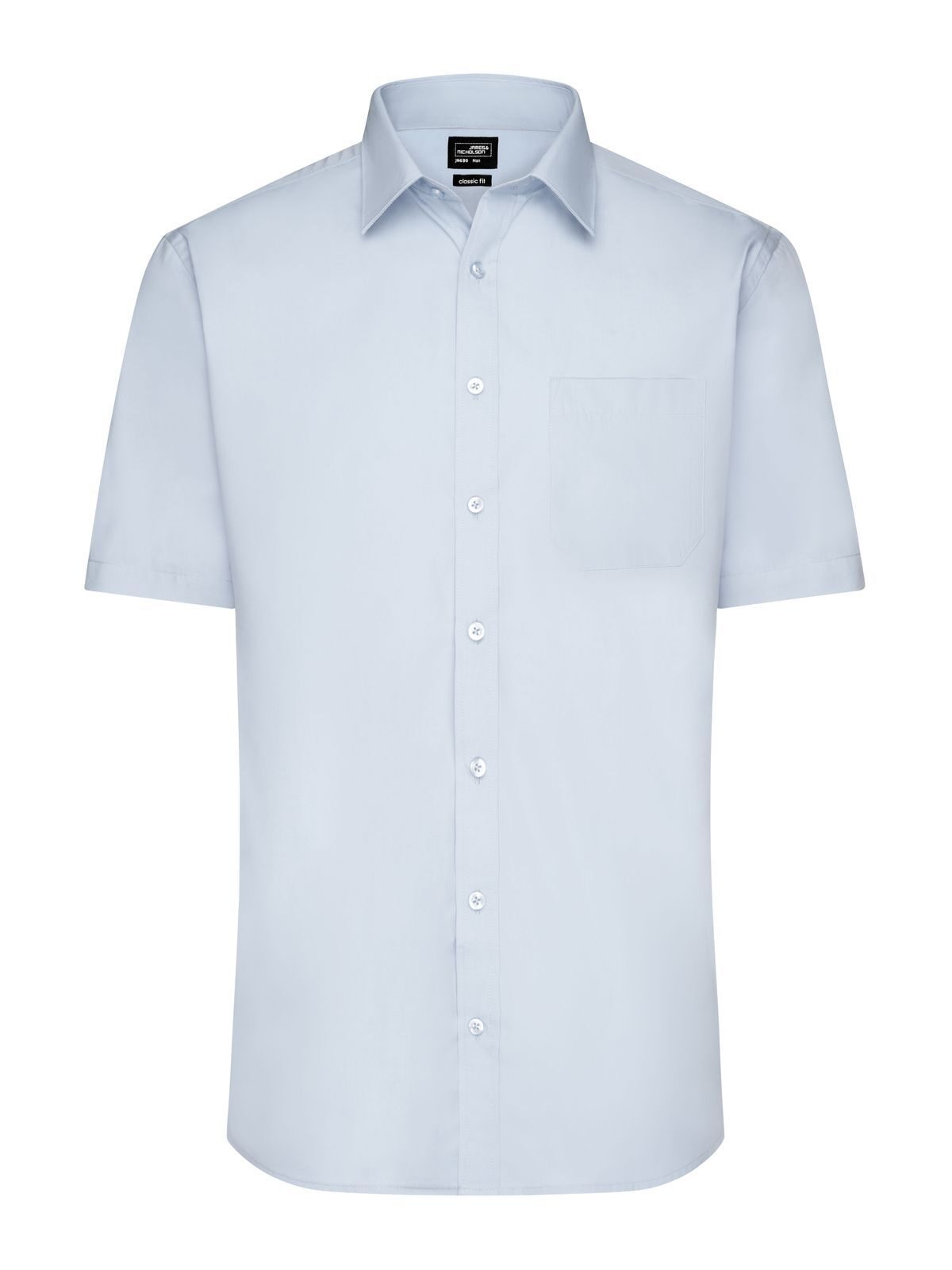 Shirt Short sleeve Poplin Herren Hemd / Bluse – Daiber – Farbe light-blue – individuell veredelbar